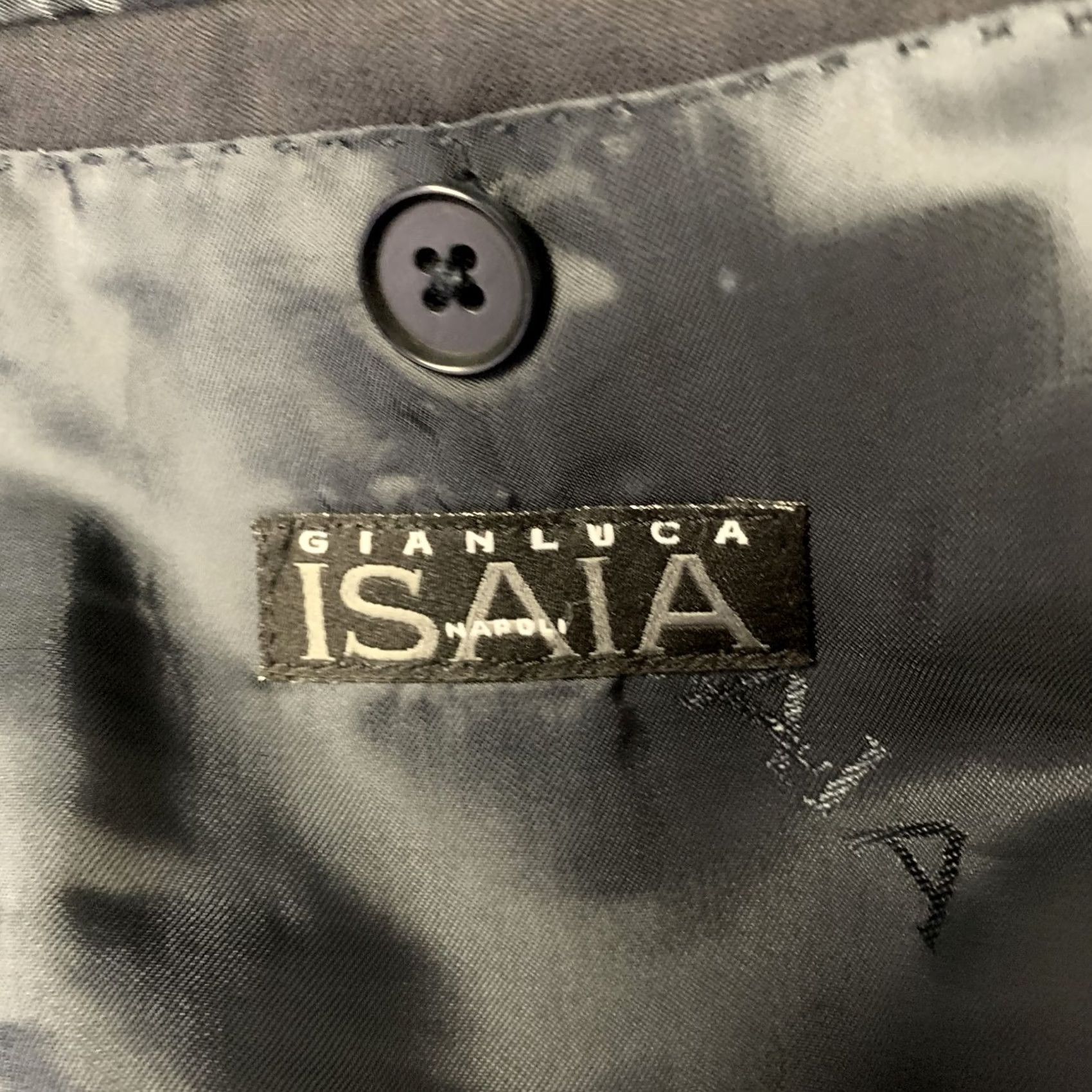 Isaia ISAIA Sport Coat Black Wool Size 42 Notch Lapel Men Size US XS / EU 42 / 0 - 6 Thumbnail