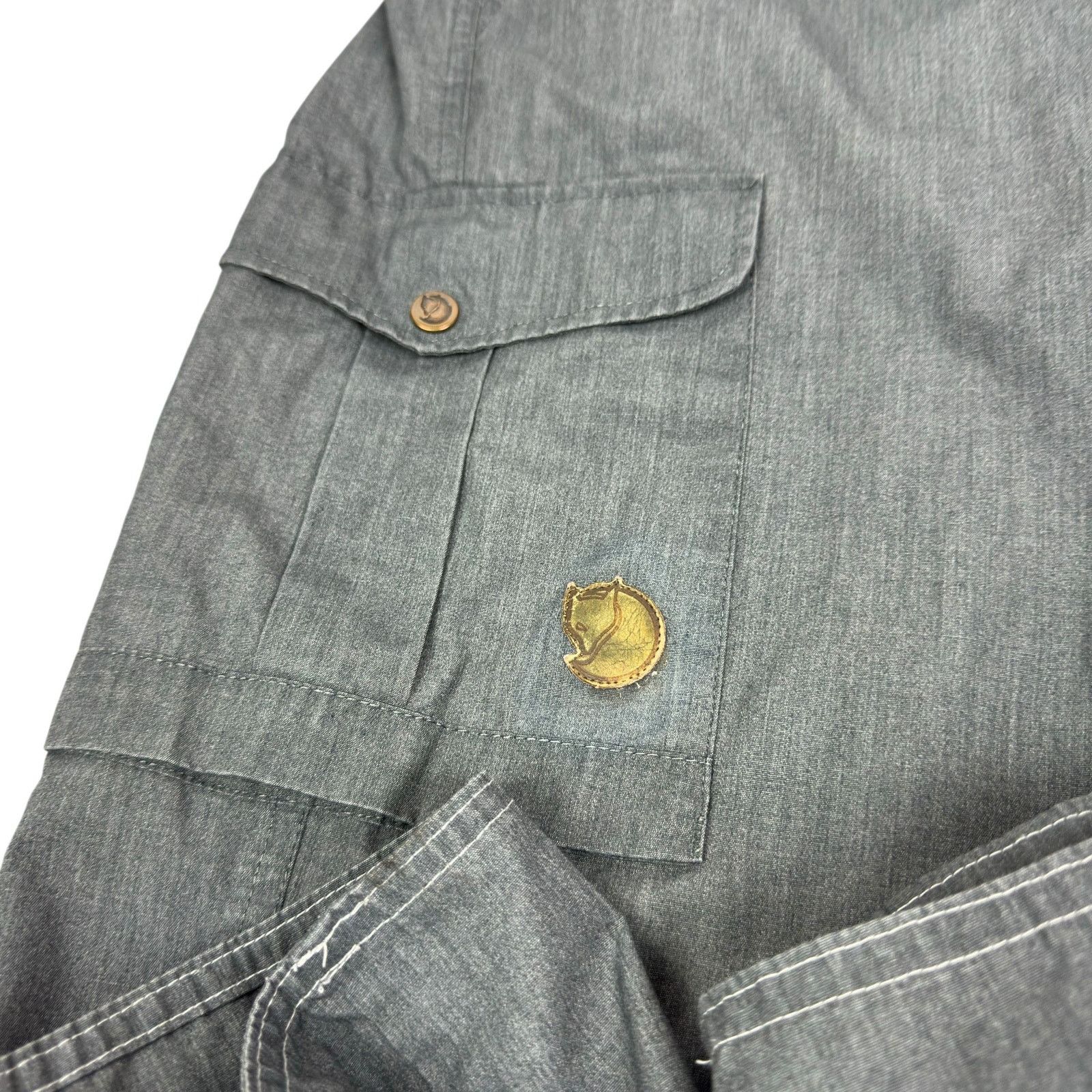 Fjallraven Fjallraven Men's Gray High Rise Straight Leg Cargo Pants 52 Size US 32 / EU 48 - 4 Thumbnail