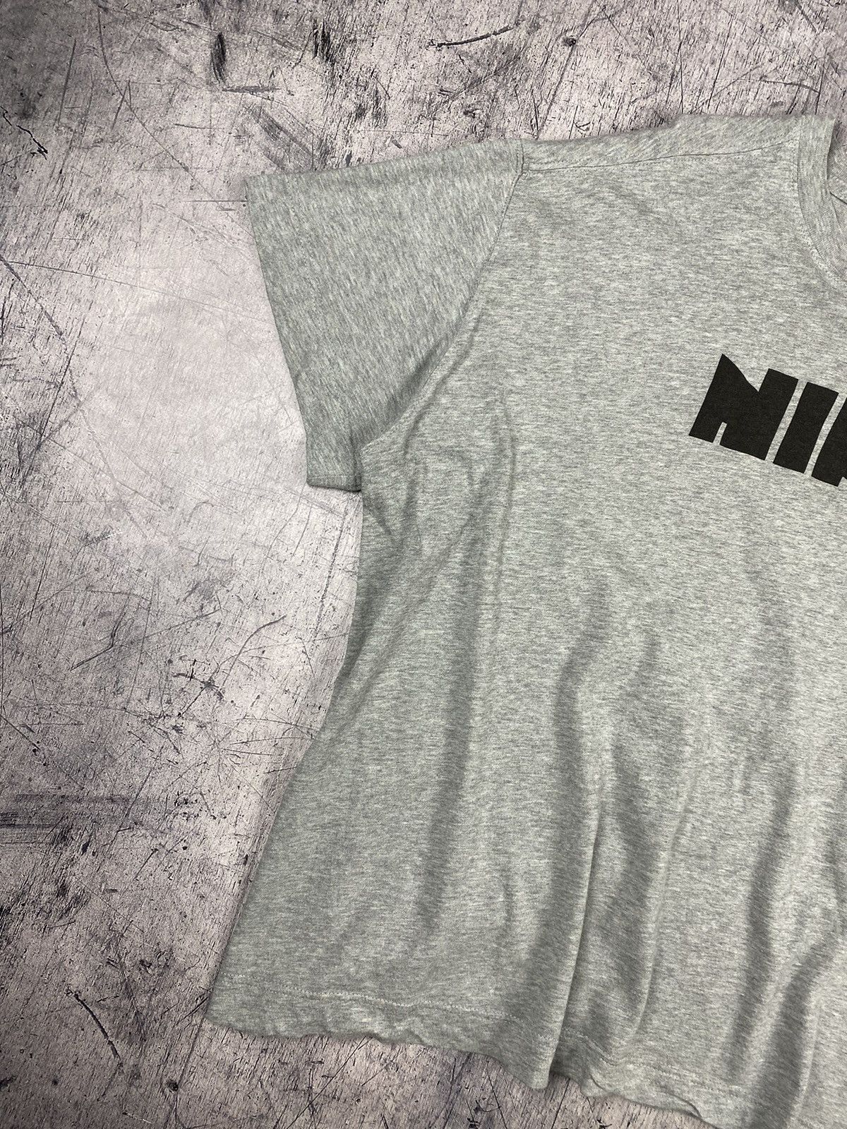 Nike × Vintage Vintage 00s Nike Big Logo Swoosh y2k Tee Streetwear drill Size US XL / EU 56 / 4 - 3 Thumbnail