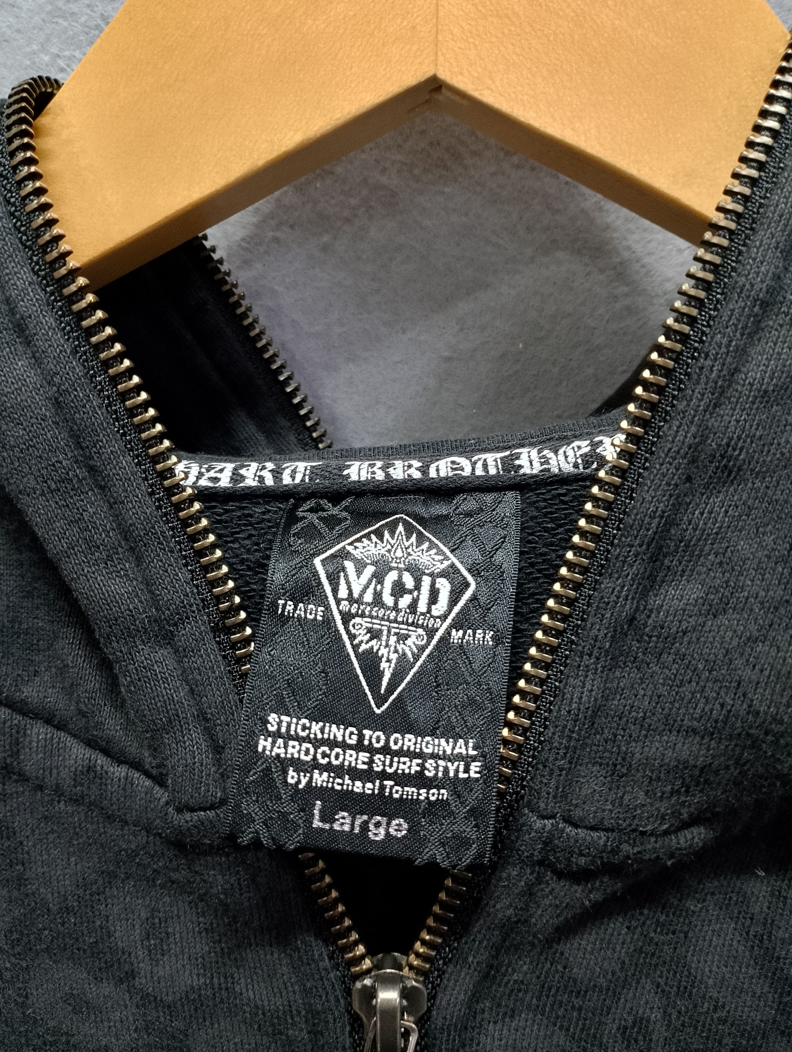 Japanese Brand MCD Zip Hoodie Superior Mothers Graphic Hardcore Surf Style Size US L / EU 52-54 / 3 - 4 Thumbnail