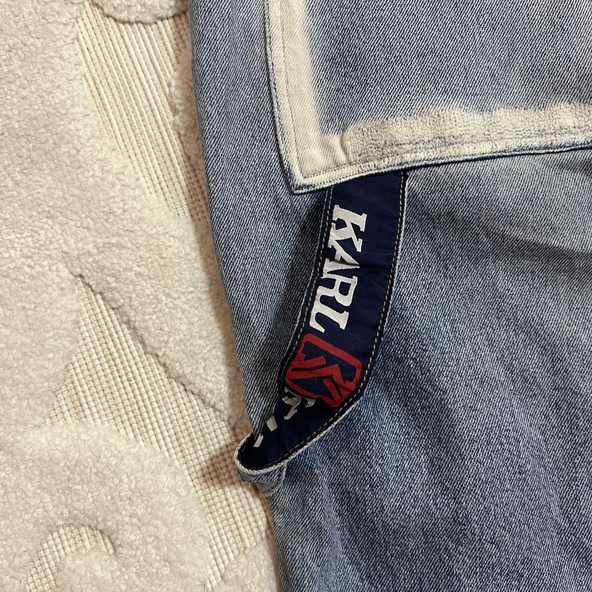 Karl Kani Crazy Vintage Y2K Karl Kani Embroidered Jean Shorts Size US 37 - 5 Thumbnail