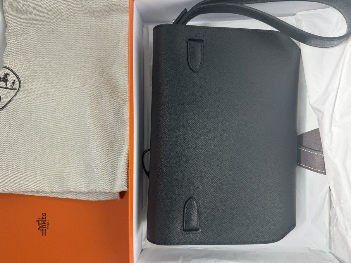 Hermes New Hermes Kelly Depeches 25 Pouch Black Calfskin Leather Size ONE SIZE - 10 Thumbnail