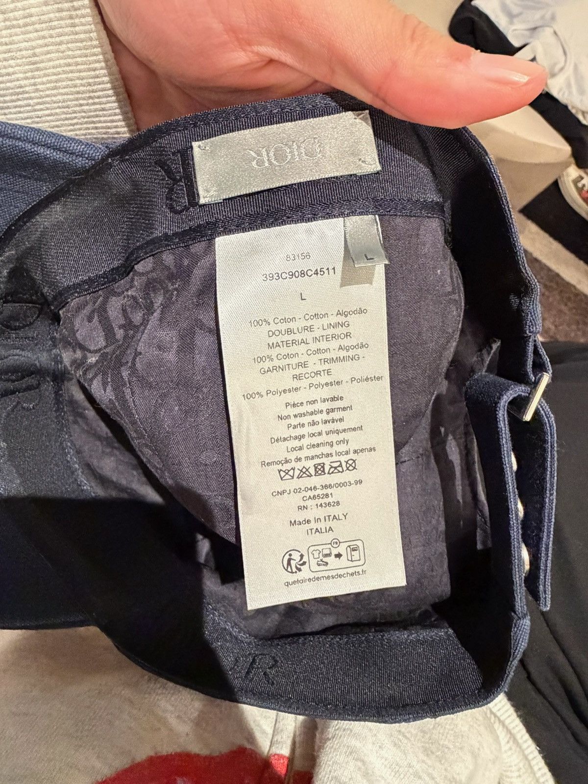 Dior RARE! Dior x Otani Workshop Logo Baseball Hat Size ONE SIZE - 8 Thumbnail