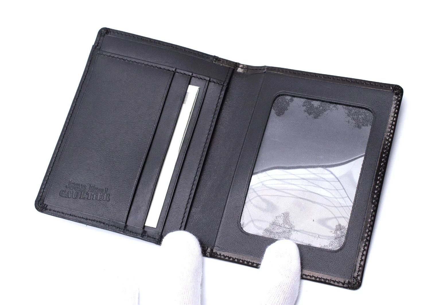 Jean Paul Gaultier Logo Embossed Pass Case in Dark Brown Size ONE SIZE - 6 Thumbnail
