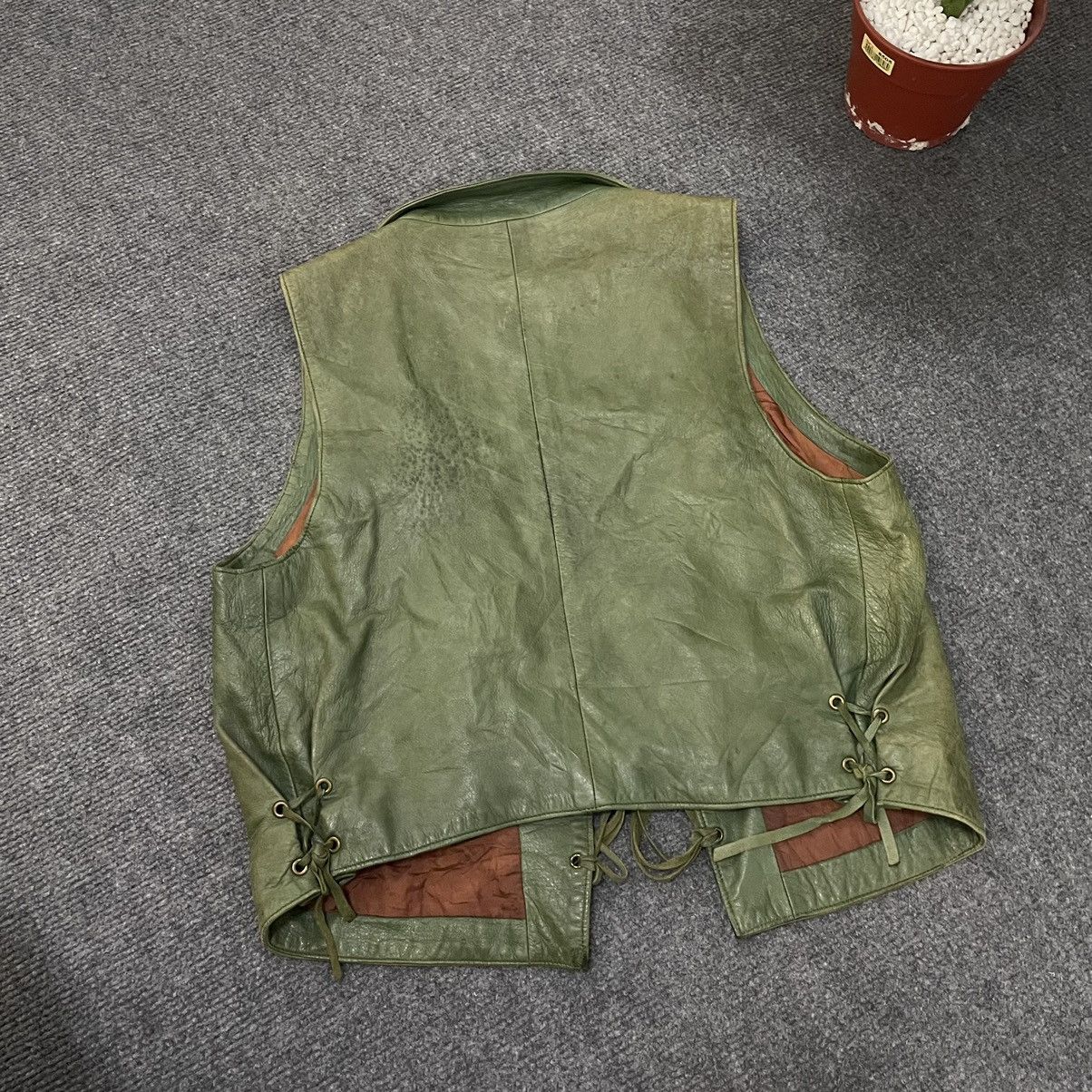 Designer × Genuine Leather Vintage Brigitte Na Patina Genuine Leather Vest France Made Size US S / EU 44-46 / 1 - 10 Thumbnail