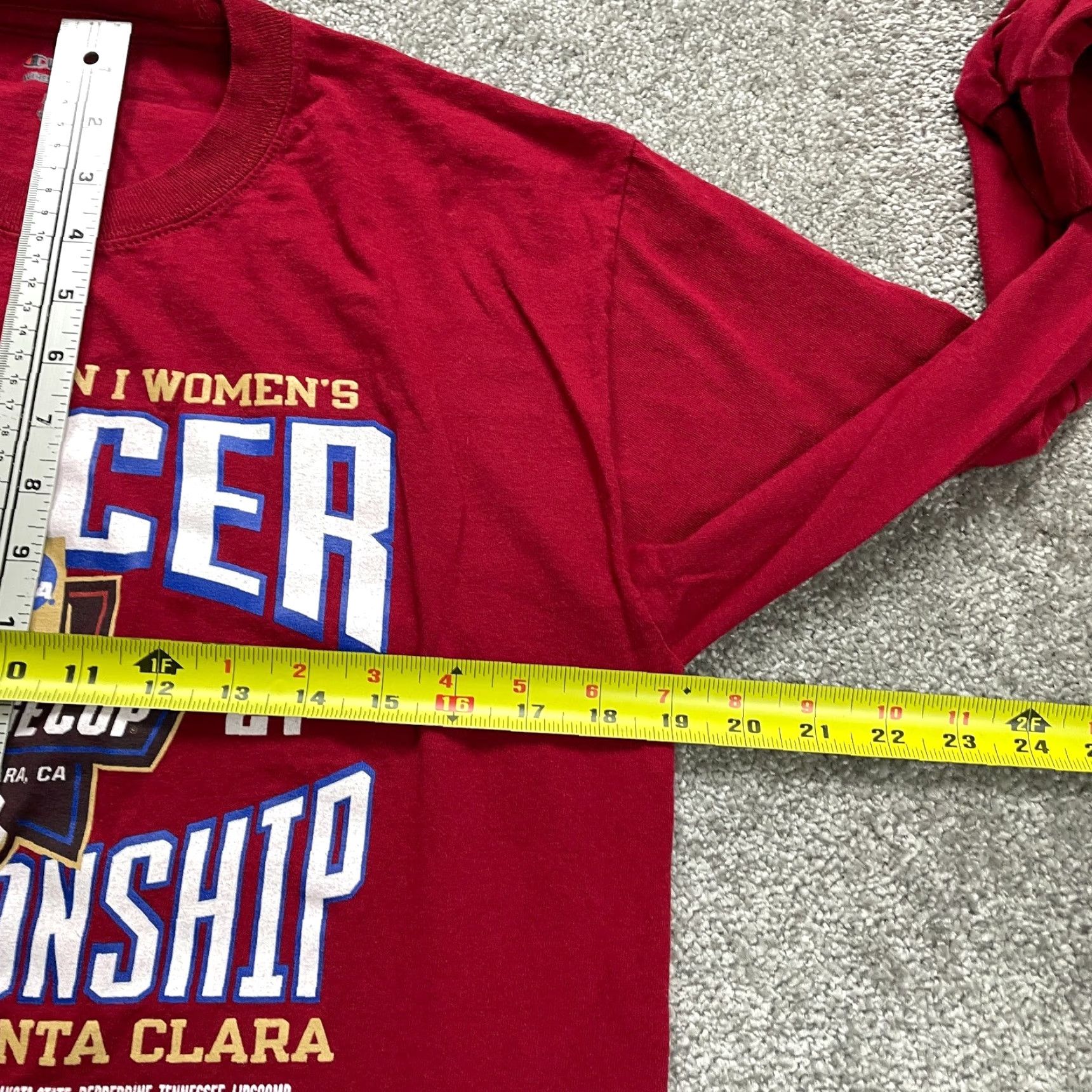 Champion Champion T-Shirt Womens Medium Red Graphic NCAA Soccer Championship 2021 Top Shirt Women M Red Classic Sports Mens? Size M / US 6-8 / IT 42-44 - 7 Thumbnail