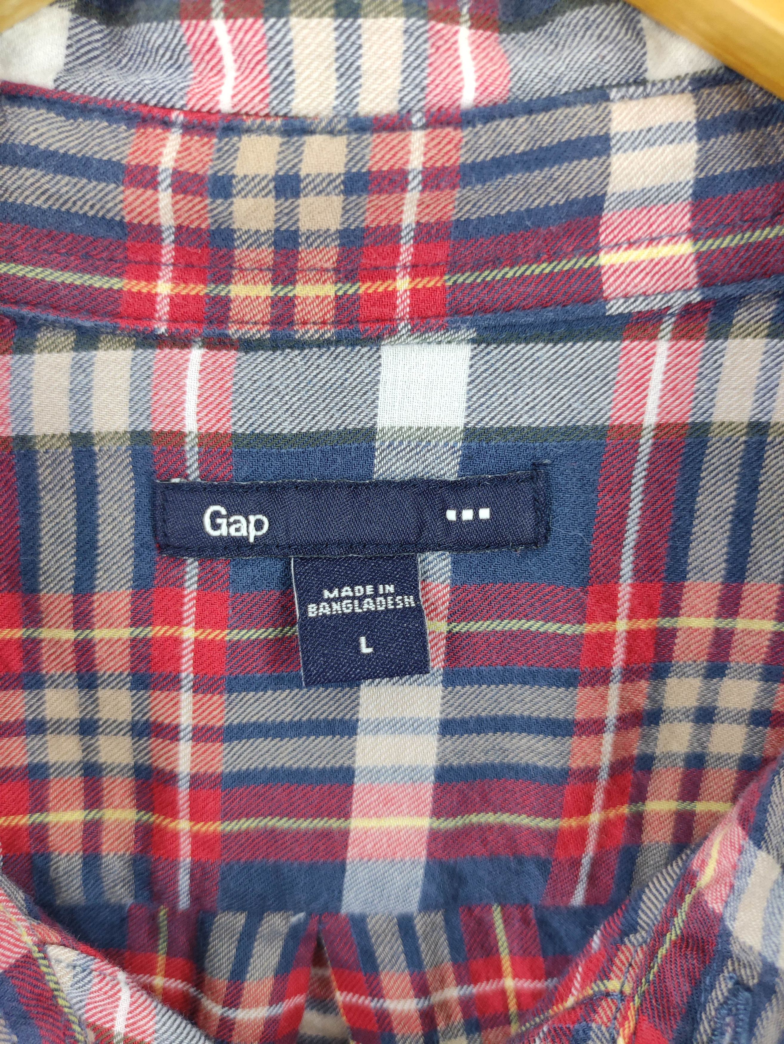 Gap Vintage Gap Flannel Long Sleeve Shirt Button Up Size US L / EU 52-54 / 3 - 2 Thumbnail