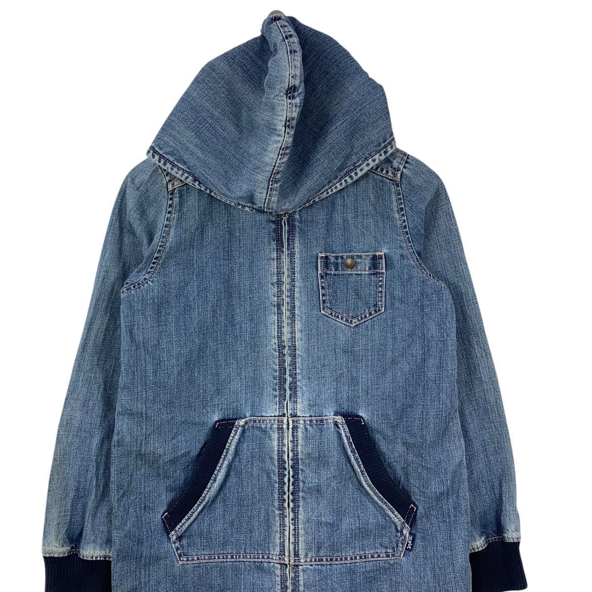 X-Girl X-GIRL XGIRL Xlarge Japanese Brand Denim Hooded Parka Jacket Size S / US 4 / IT 40 - 2 Thumbnail
