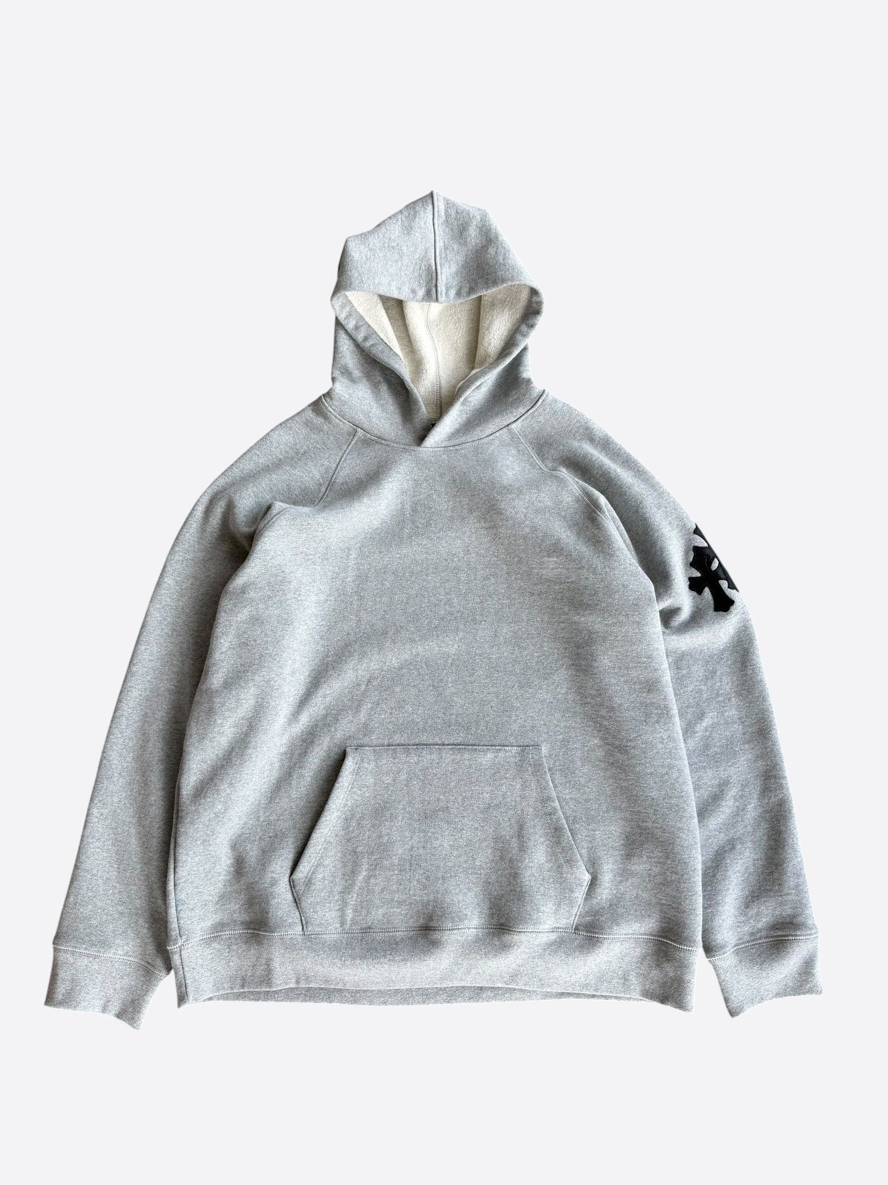 Chrome Hearts Grey & Black Triple Cross Patch Paper Jam Hoodie Size US XXL / EU 58 / 5 - 1 Thumbnail