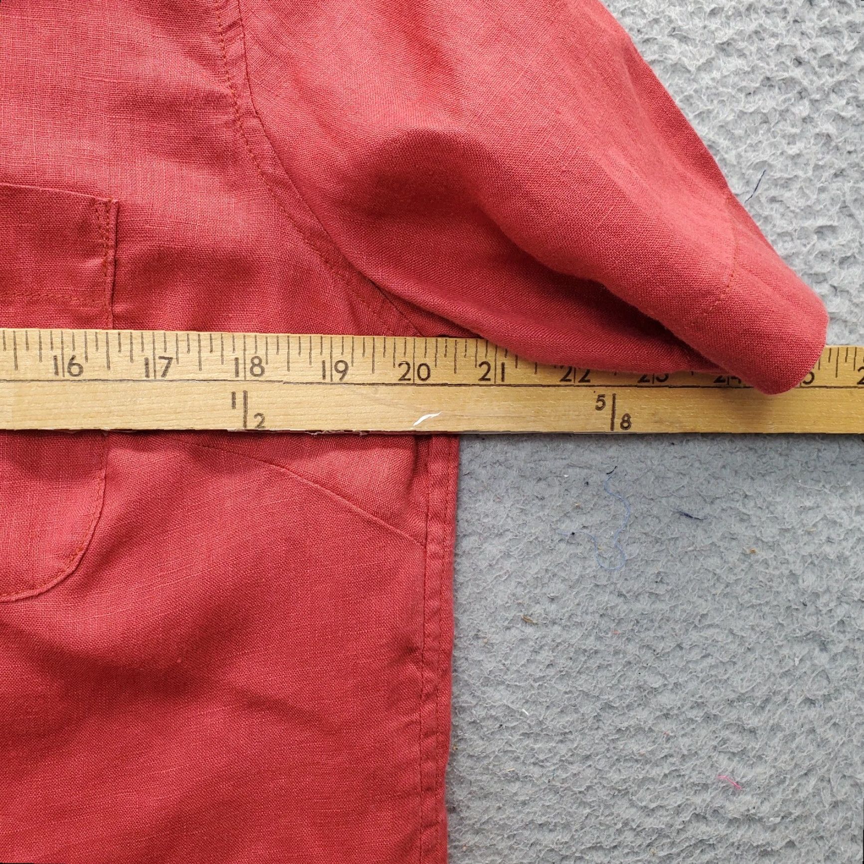Coldwater Creek Coldwater Creek Shirt Womens S Dark Red Chest Pocket Short Sleeve Button Up Size S / US 4 / IT 40 - 6 Thumbnail