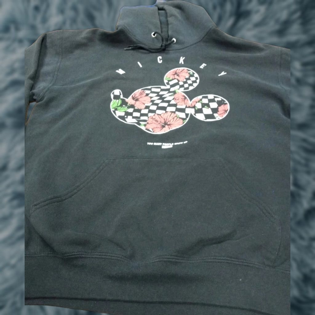 Disney NEFF Disney Mickey Hoodie Graphic Print Black Pullover Hooded Pocket Unisex Adults M Size US M / EU 48-50 / 2 - 1 Thumbnail
