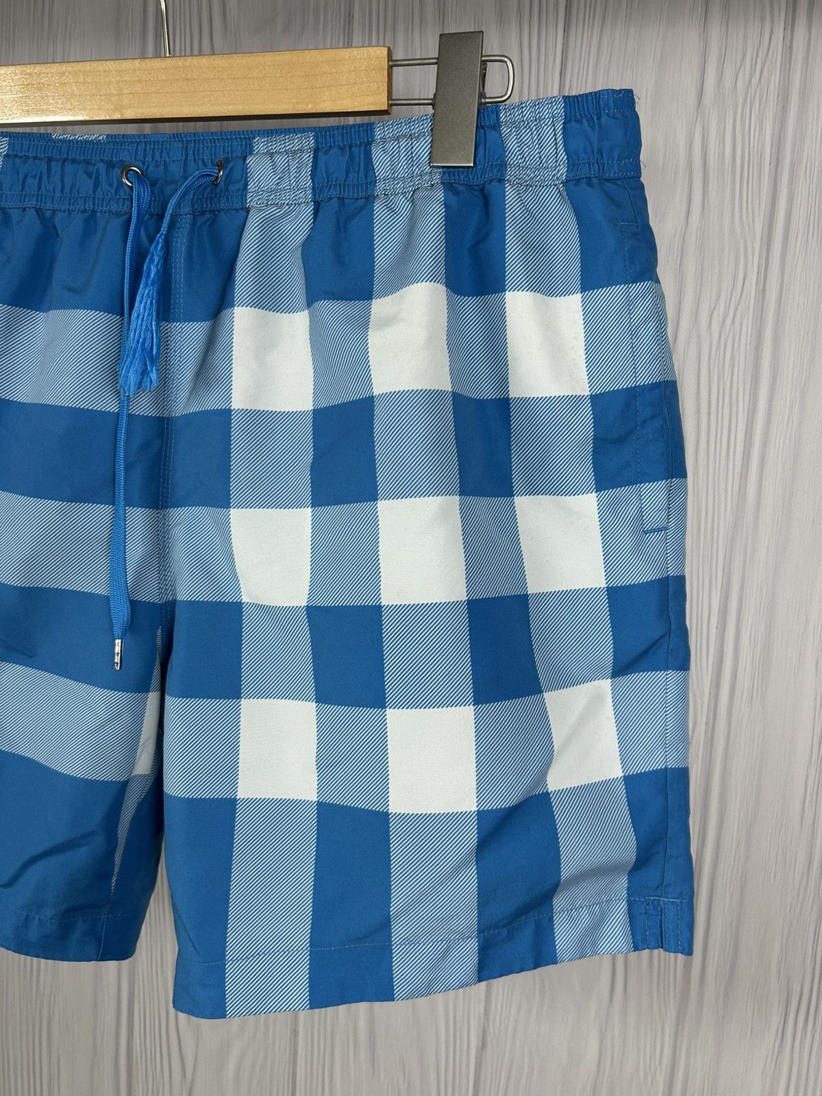 Burberry Burberry Blue Exaggereted Check Pattern Swim Shorts Size L Size US 34 / EU 50 - 3 Thumbnail