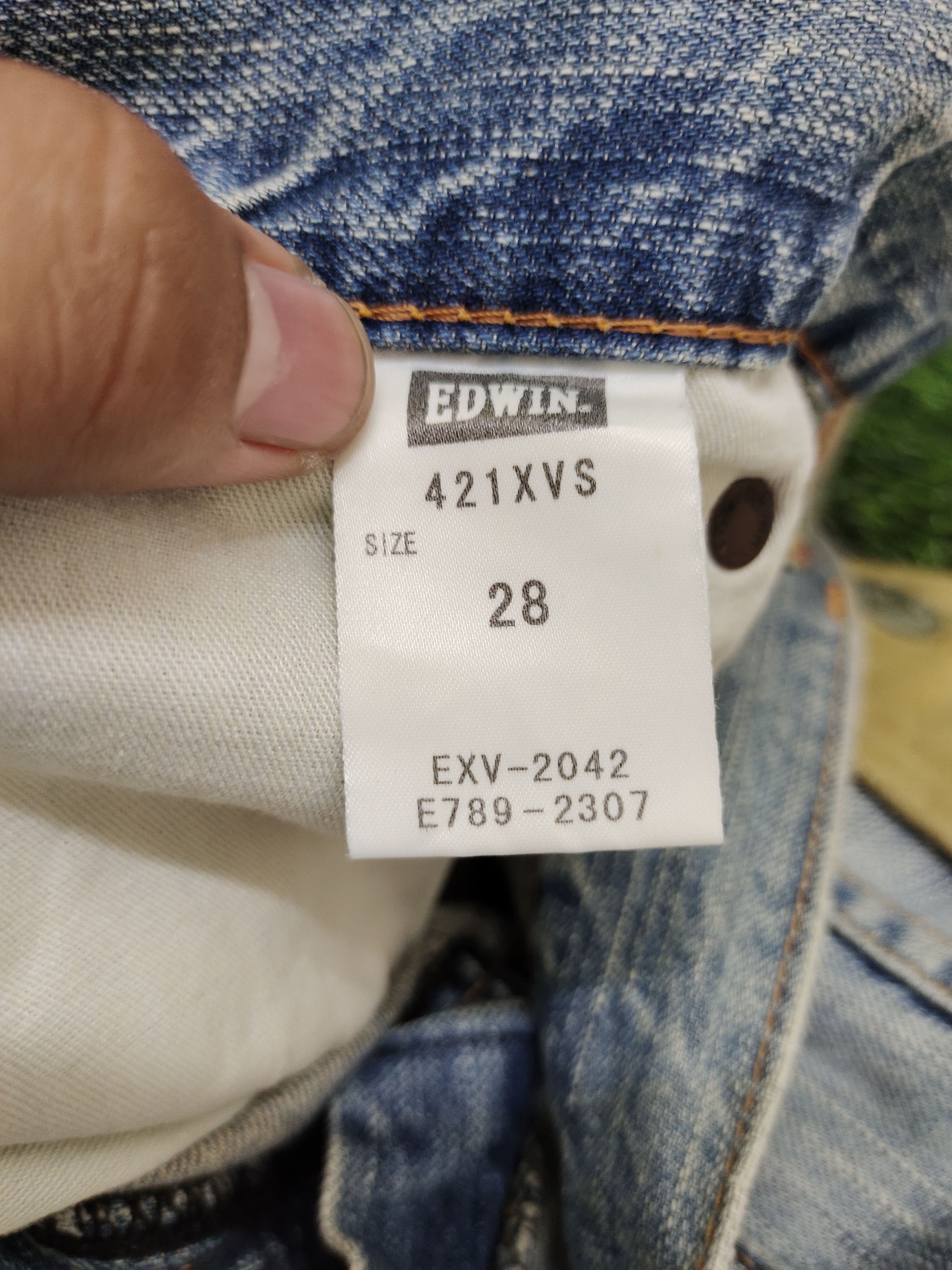 Edwin Flare Jeans Edwin XV Distress Faded Boot Cut Y2k Mudmax Size US 29 - 20 Thumbnail