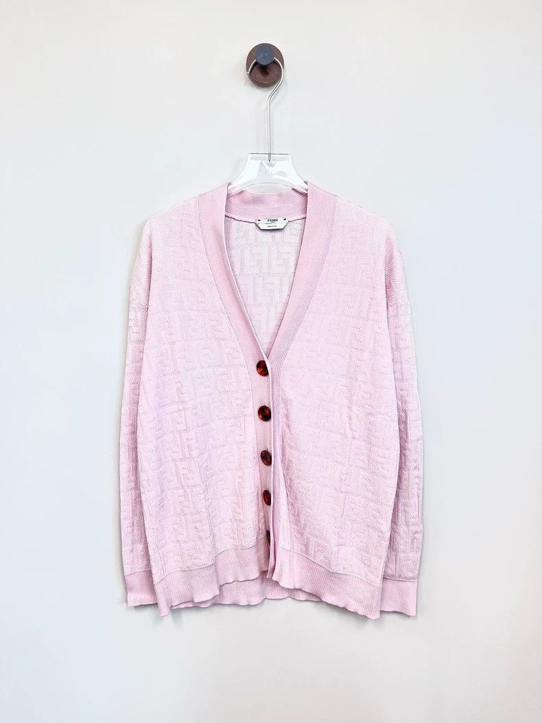 Fendi Fendi Pink Monogram Cardigan Coat - dmc Size US XS / EU 42 / 0 - 1 Thumbnail