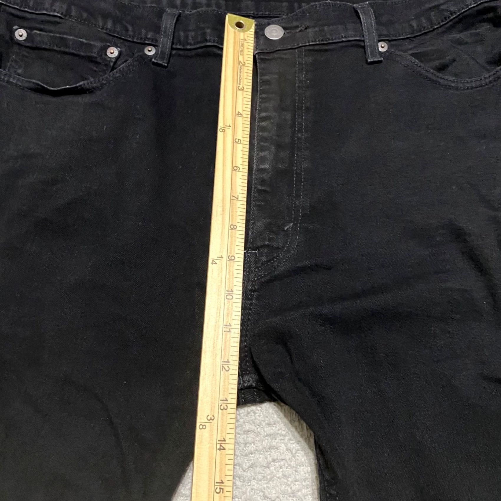 Levi's Levi's 505 Jeans Mens 40x30 Black Dark Wash Straight Regular Fit Denim Size US 40 / EU 56 - 7 Thumbnail