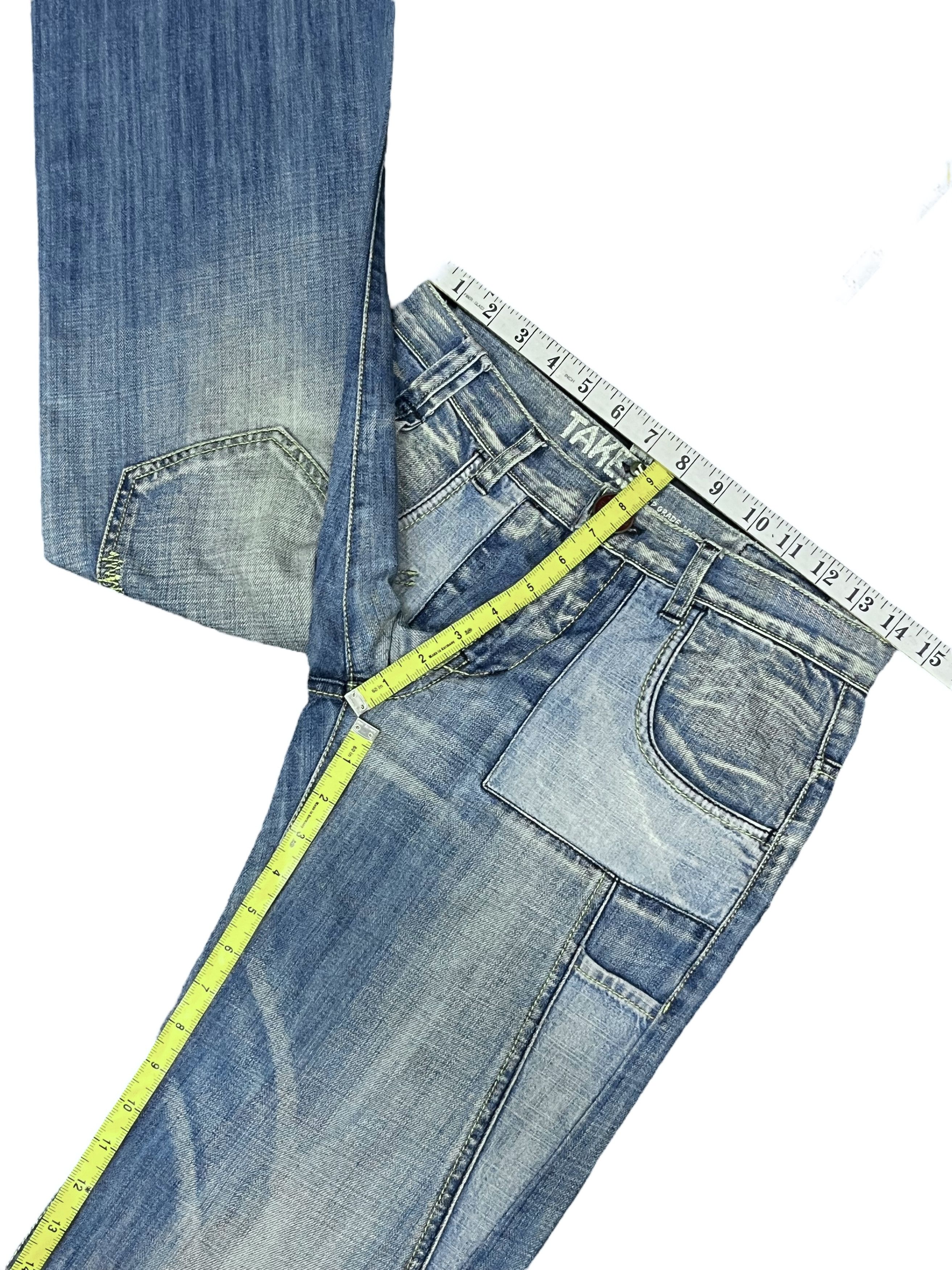 Italia Independent Vintage TAKE TWO Made in Italy Super Wide Leg Jeans - W28" Size 28" / US 6 / IT 42 - 10 Thumbnail