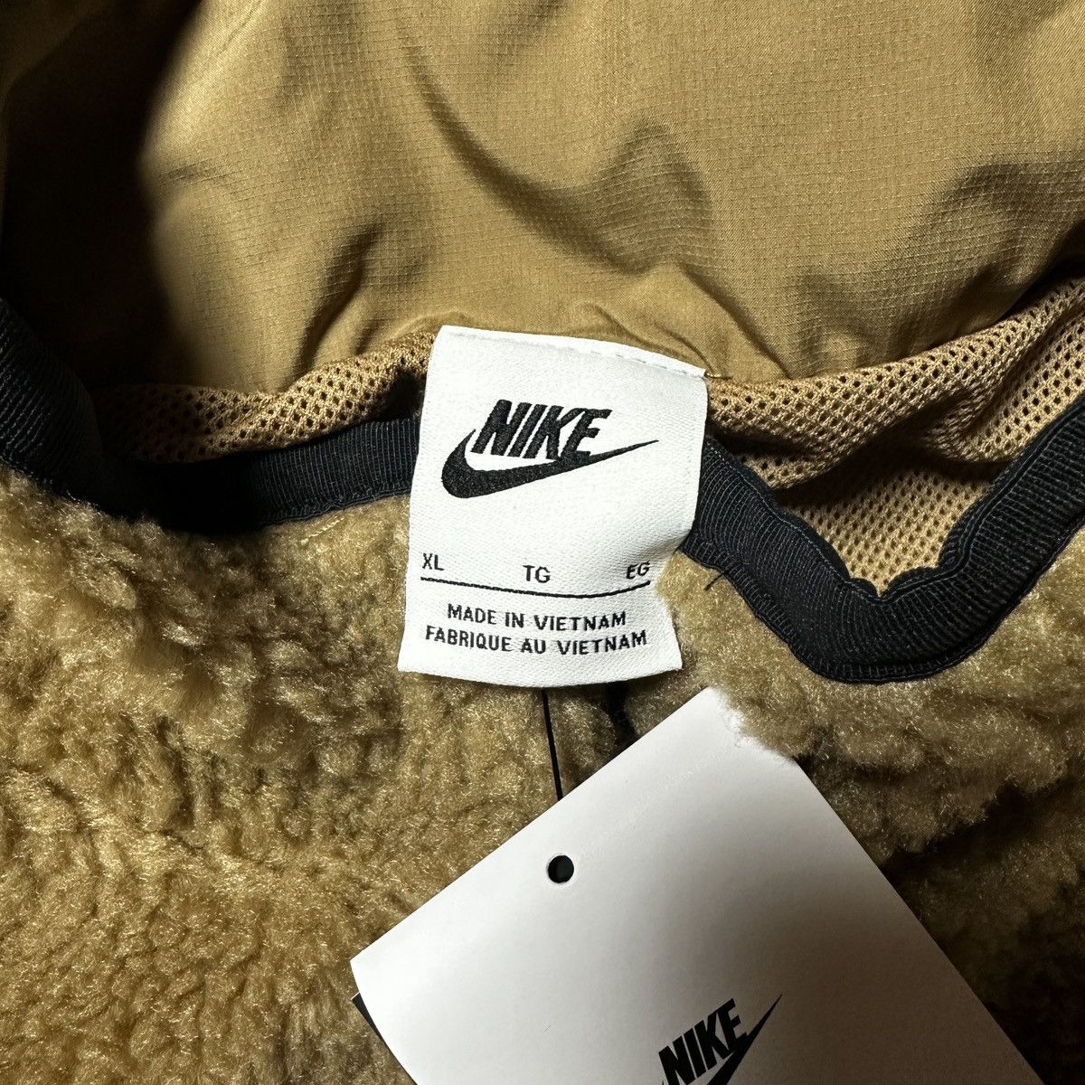 Nike NEW Sz XL Nike Mens Fleece Winterized Anorak Dark Driftwood Size US XL / EU 56 / 4 - 7 Thumbnail