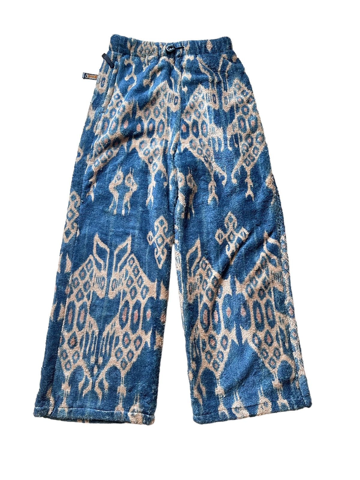 Kapital Kapital Java Ikat Pattern Fleece Easy Straight Pants. Size US 32 / EU 48 - 1 Thumbnail