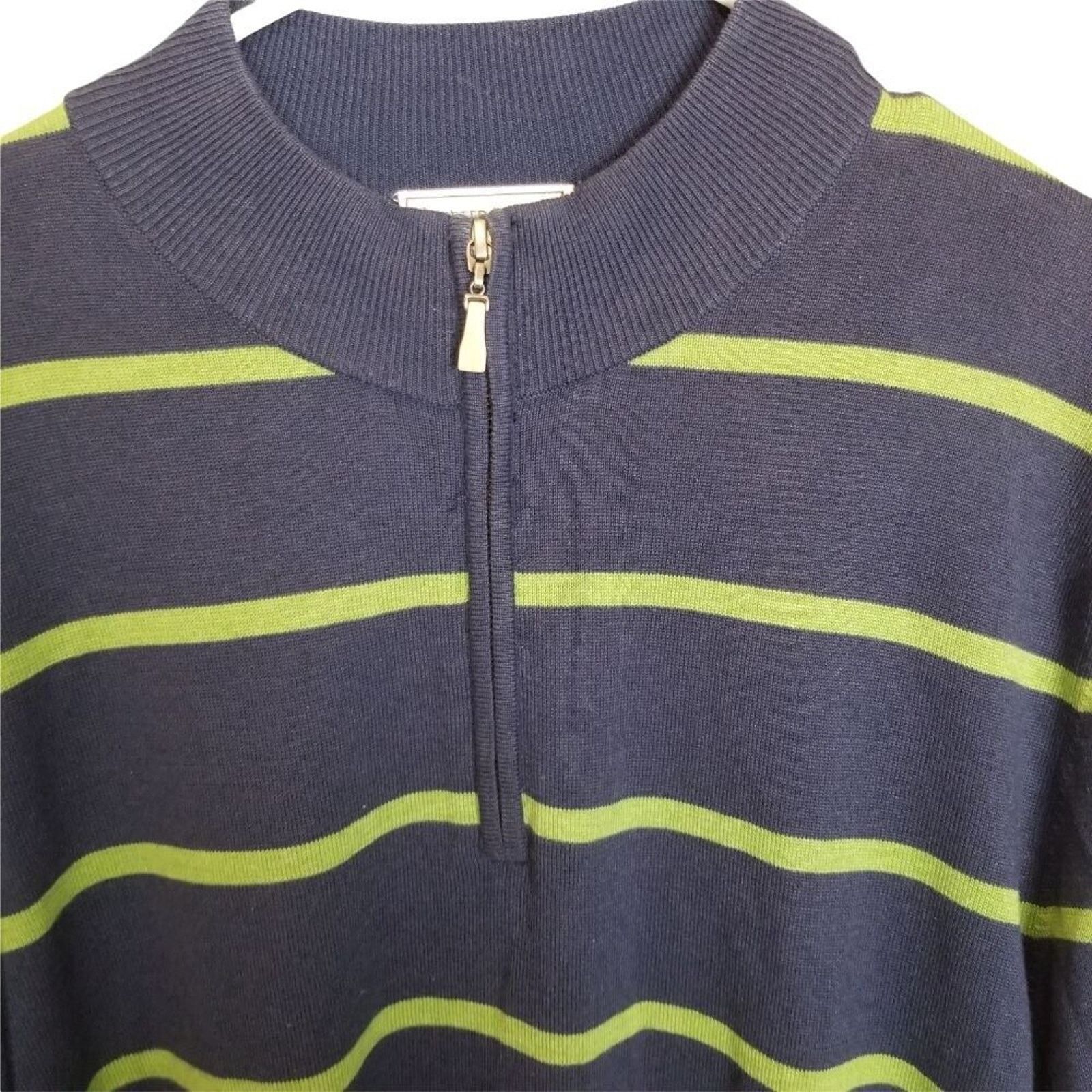 Peter Millar Peter Millar Silk Cashmere Sweater Striped Preppy Classic Size US M / EU 48-50 / 2 - 2 Thumbnail