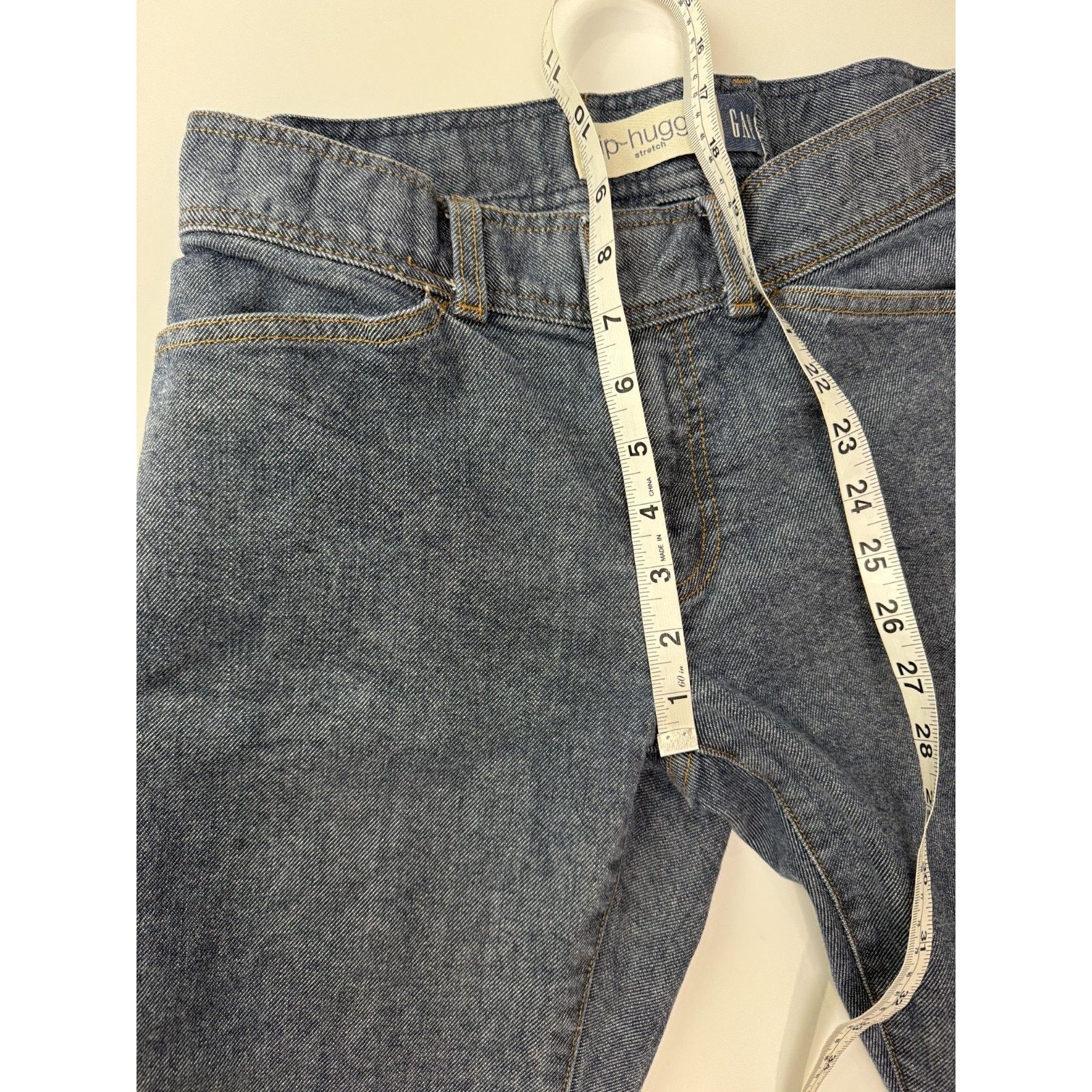Gap GAP Hip Hugger Jeans Size 4 Y2K Low Rise Stretch Straight Size 27" / US 4 / IT 40 - 5 Thumbnail