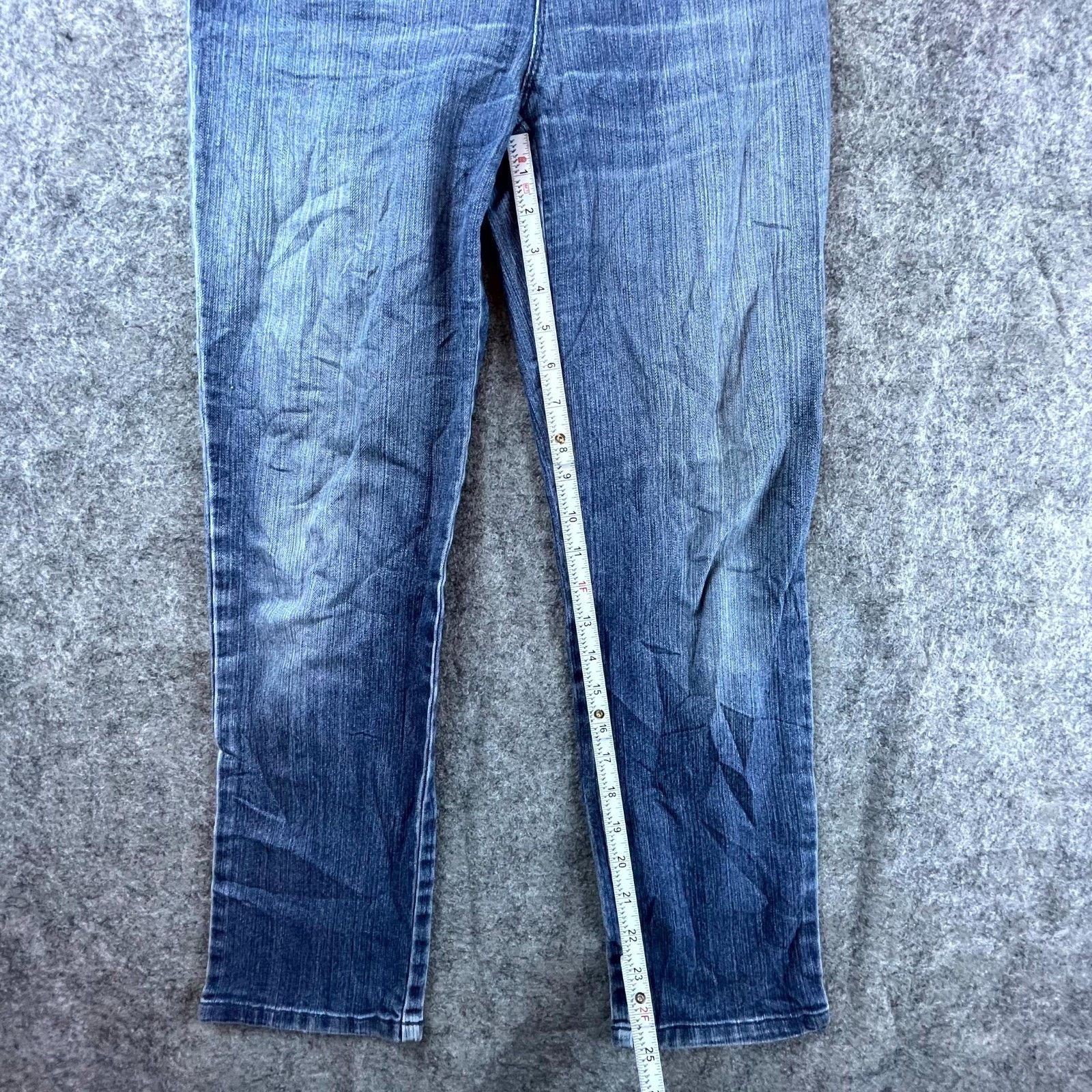 Gloria Vanderbilt Gloria Vanderbilt Amanda Straight Jeans Womens 6P Y2K Blue Size 28" / US 6 / IT 42 - 7 Thumbnail
