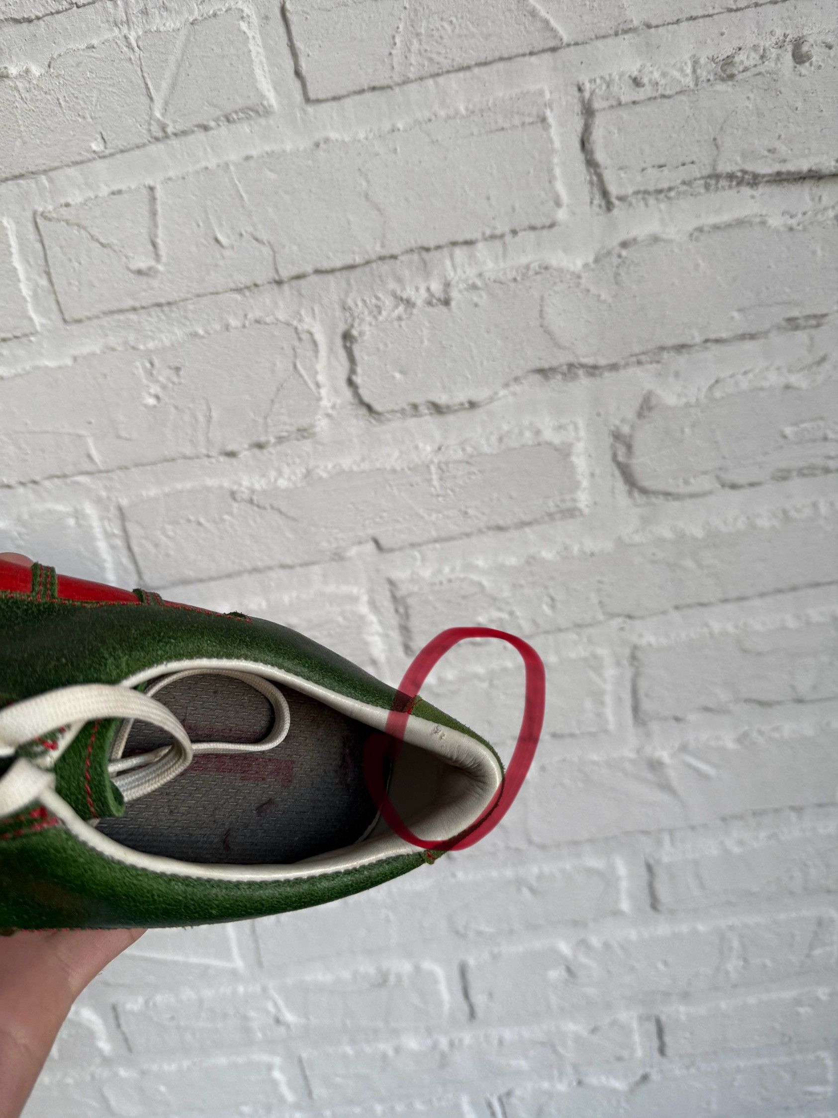 Other Kunzli Swiss made classic leather sneakers green red Size US 6.5 / EU 39-40 - 8 Thumbnail