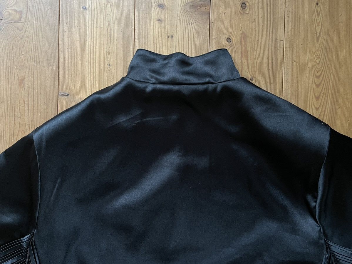 Han Kjobenhavn Satin Track Top Blouson Jacket Plissé Black Size US L / EU 52-54 / 3 - 24 Thumbnail