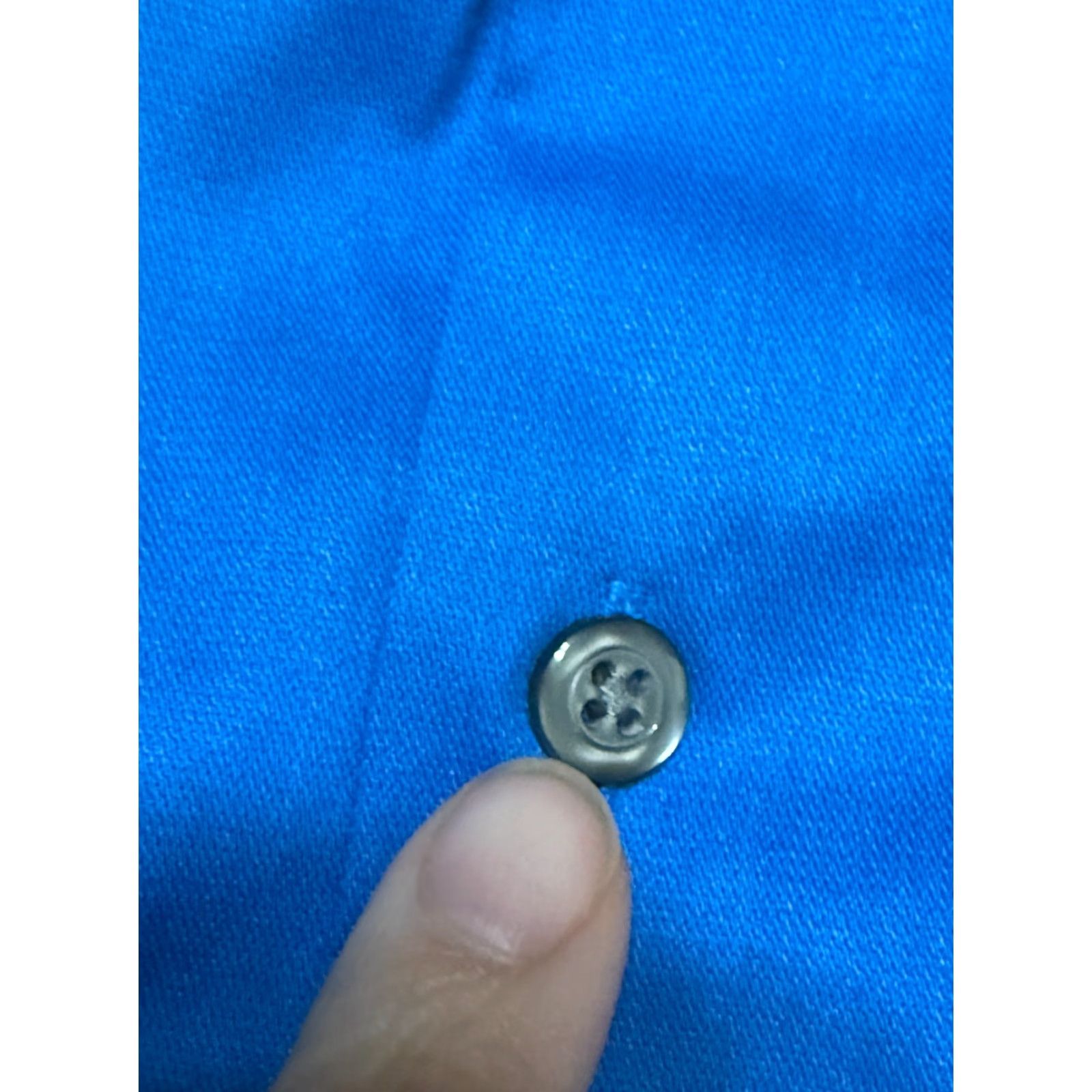 Van Heusen Van Heusen Shirt Men's 15.5 32/33 Blue Long Sleeve Button Up Regular Lux Sateen Size US L / EU 52-54 / 3 - 5 Thumbnail