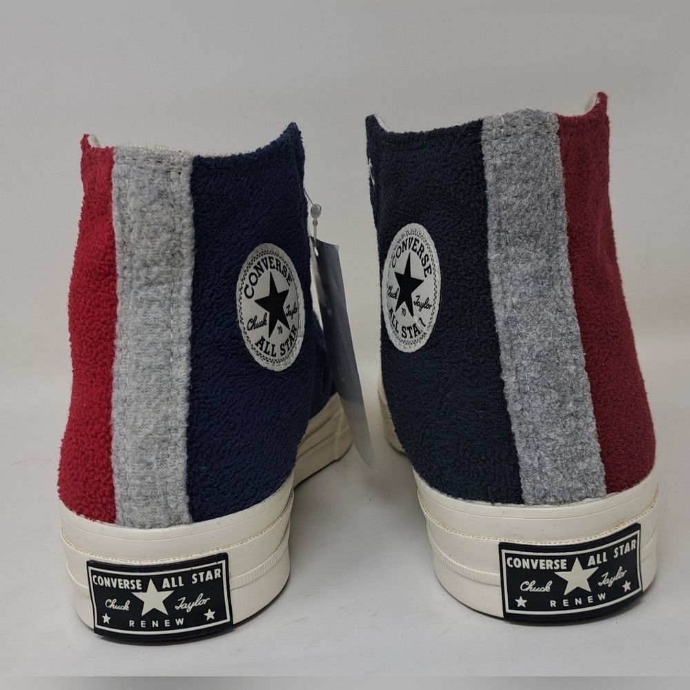 Converse Womens Chuck 70 Hi Top Upcycle Fleece 172267C Red