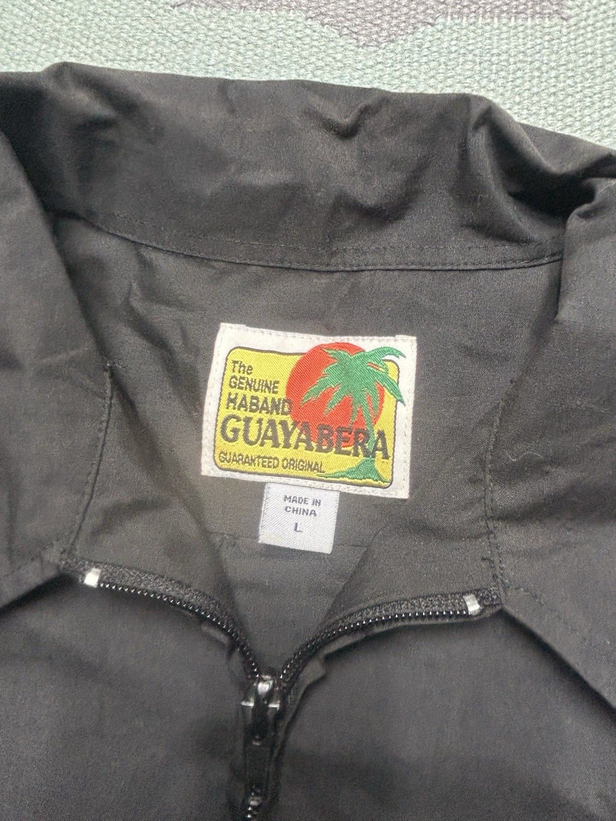 Haband Haband guayabera shirt embroidered Cuba zip up men’s large Size US L / EU 52-54 / 3 - 4 Thumbnail