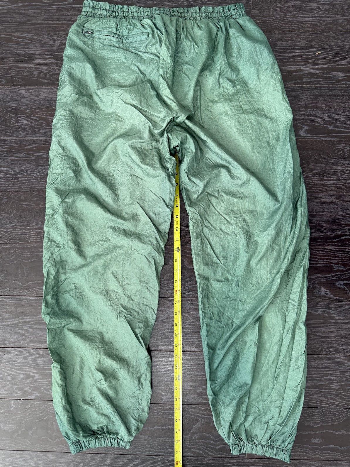 Wilson Wilson - Mens Vintage Green Nylon Trackies Size US 32 / EU 48 - 3 Thumbnail