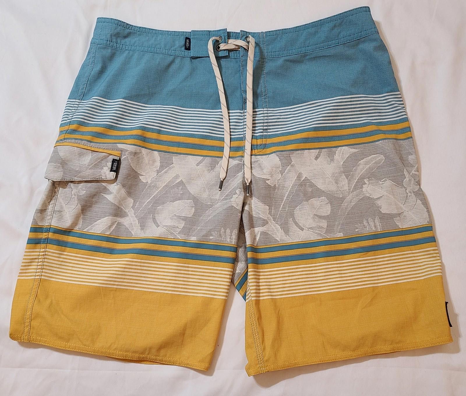 Vans Vans Board Shorts Surf Trunks Mens Size 34 Striped Swimming Size US 36 / EU 52 - 1 Thumbnail