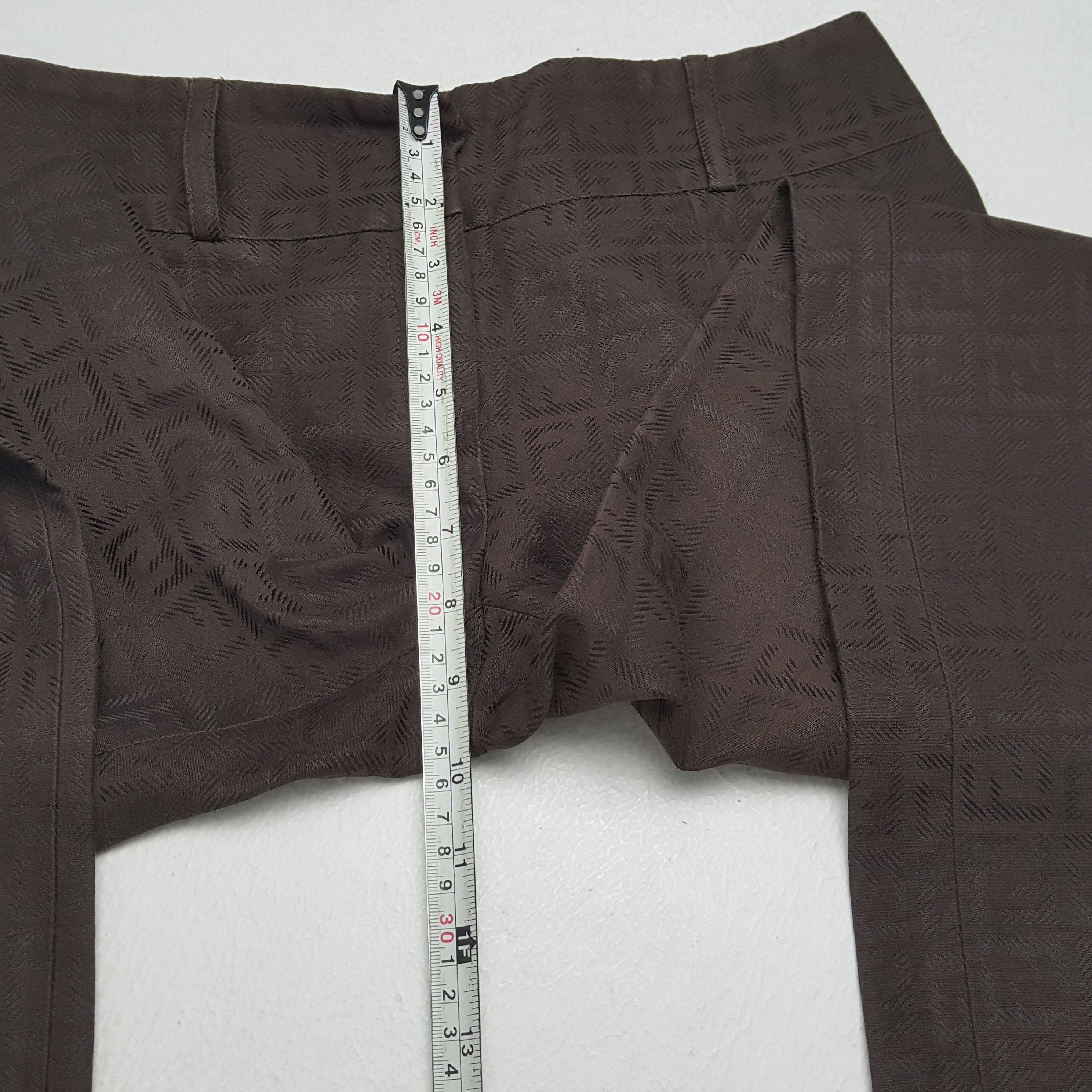 Fendi × Vintage FENDI Designer Luxury Brand Fashion Style Monogram Pants Size 27" / US 4 / IT 40 - 8 Thumbnail