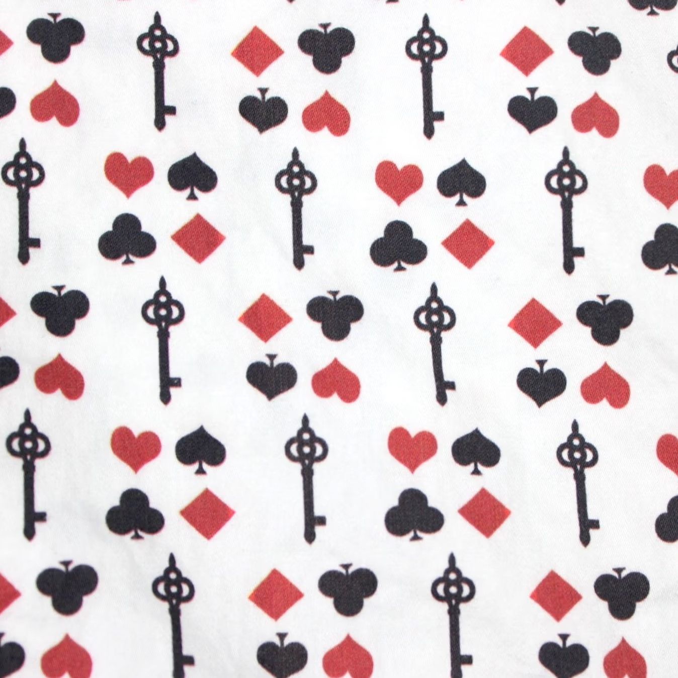 Maceoo Maceoo Shirt Mens 7/3XL White Red Black All Over Print S/S Button-Up Size US XXL / EU 58 / 5 - 6 Thumbnail