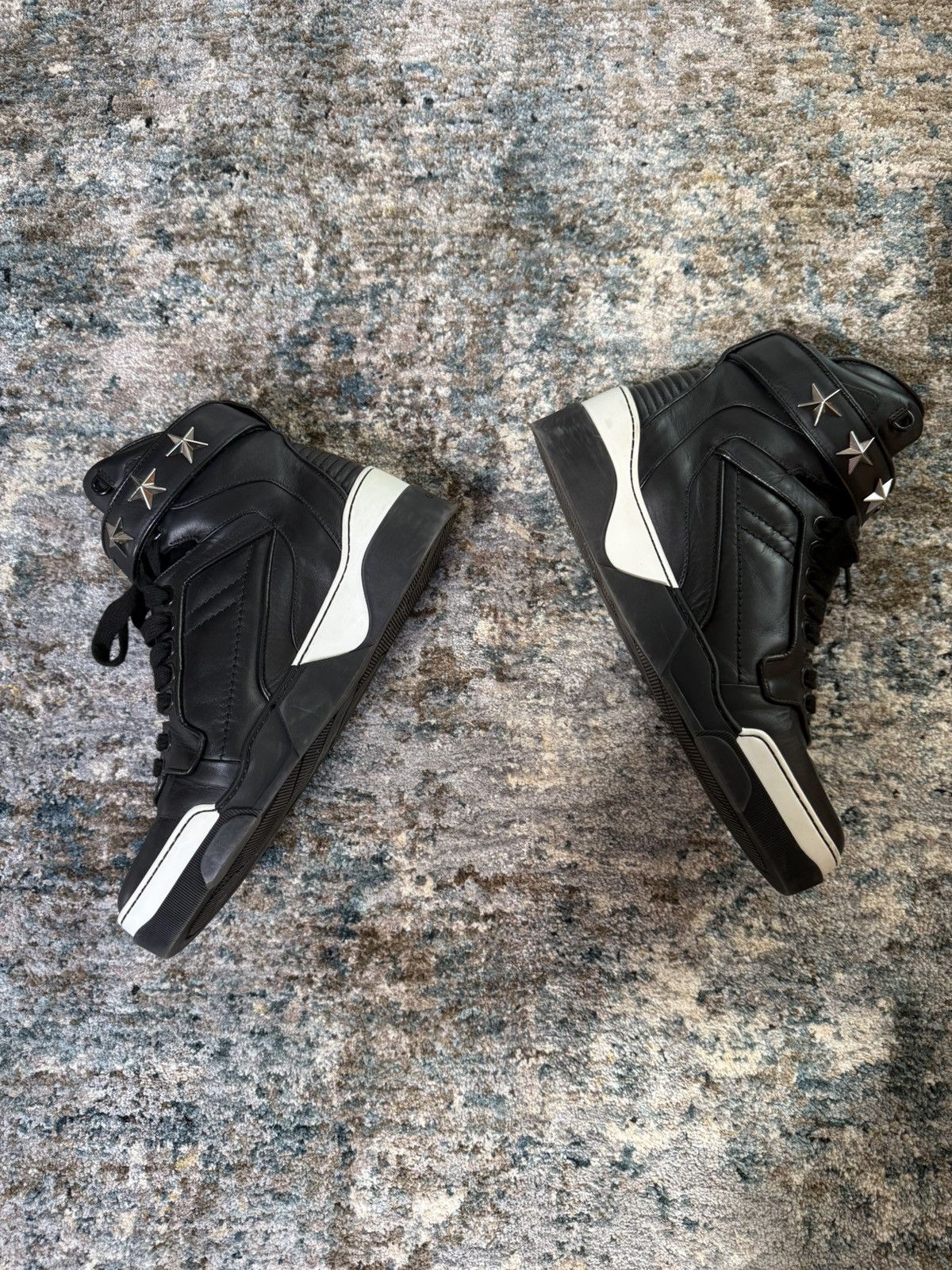 Givenchy Givenchy Tyson Star Strap High Top Sneakers Black Size US 9 / EU 42 - 3 Thumbnail