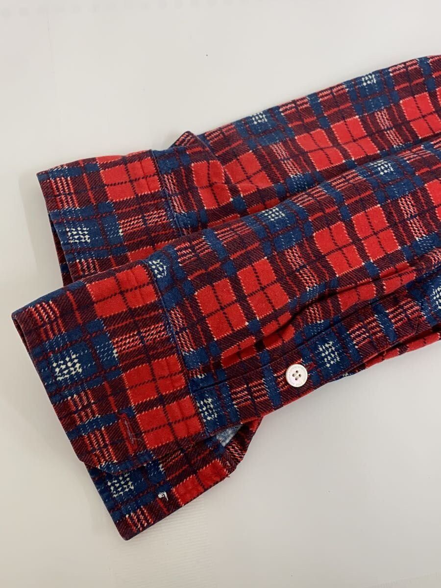 Visvim Red Cotton Long Sleeve Shirt Size US S / EU 44-46 / 1 - 7 Thumbnail