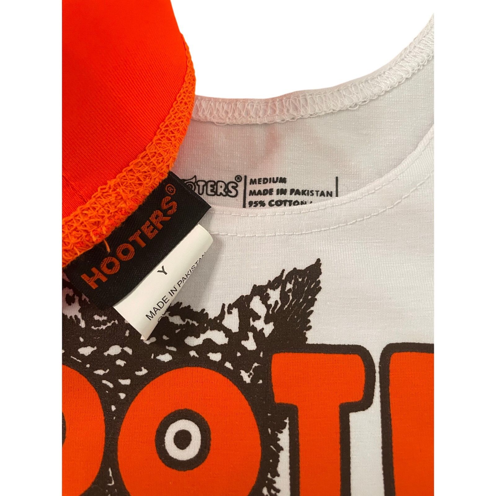 Other New Hooters Uniform Tank Shorts Pouch Tag Socks hose Med/Lrg Size M / US 6-8 / IT 42-44 - 5 Thumbnail