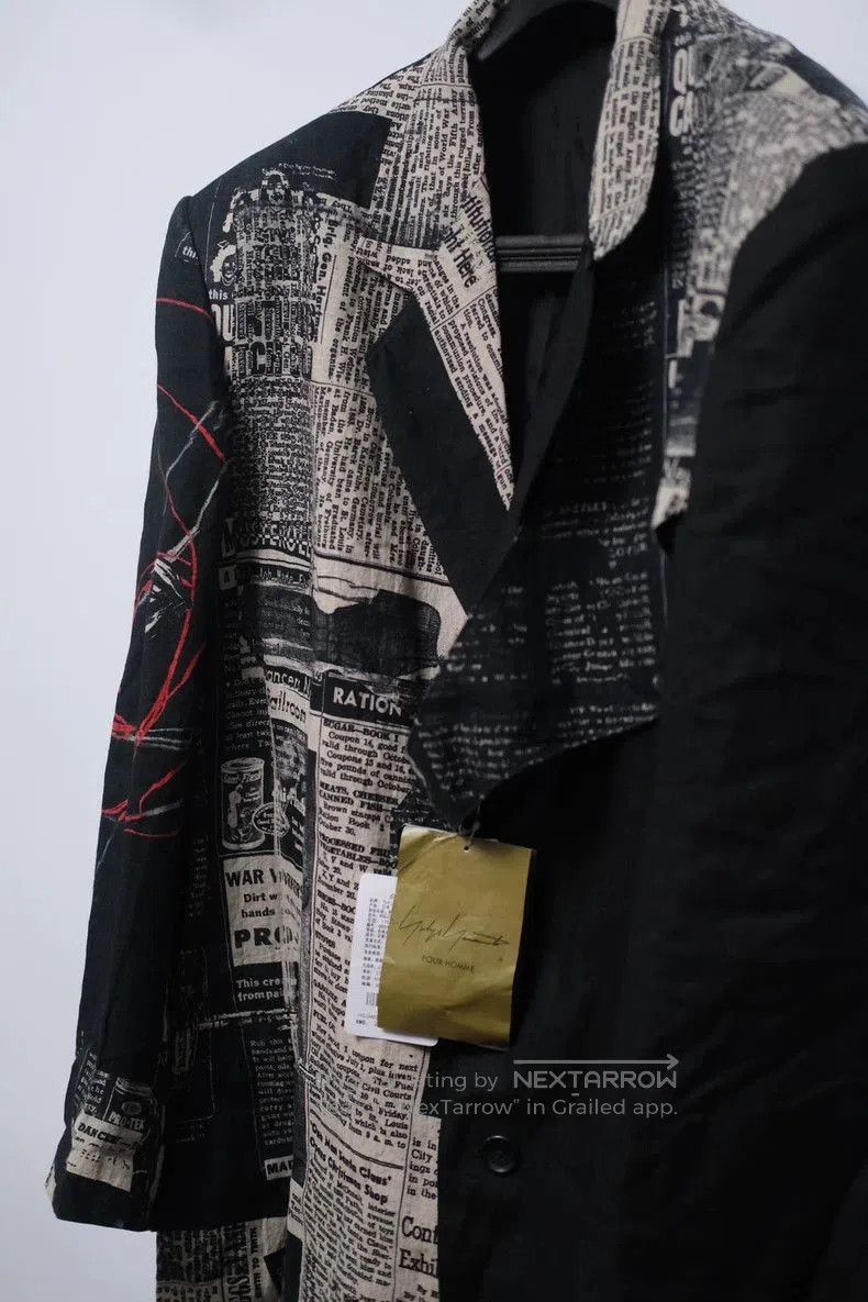 Yohji Yamamoto Yohji Yamamoto 22SS Runway Newspaper Blazer. Size US M / EU 48-50 / 2 - 3 Thumbnail