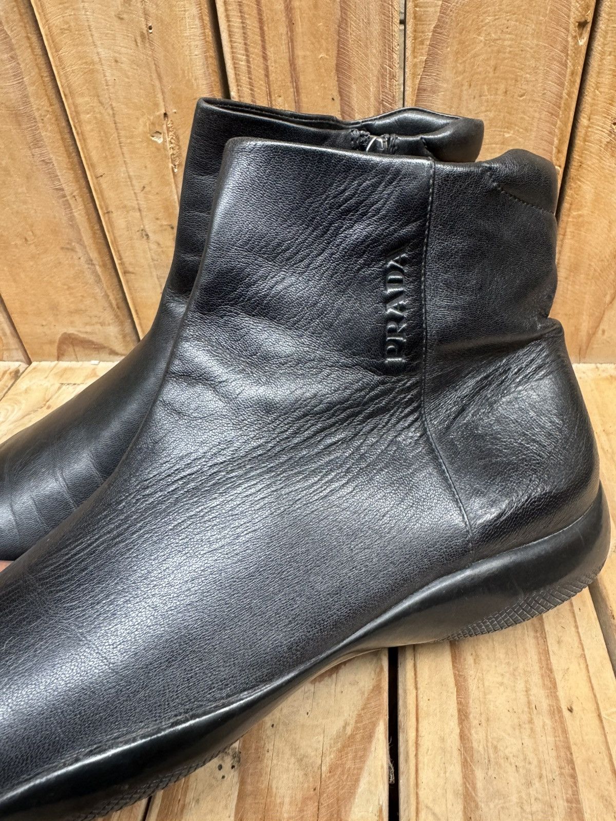 Prada PRADA Sports Black Black Women’s Boots USA 8.5 UK 5.5 Size US 8.5 / IT 38.5 - 11 Thumbnail