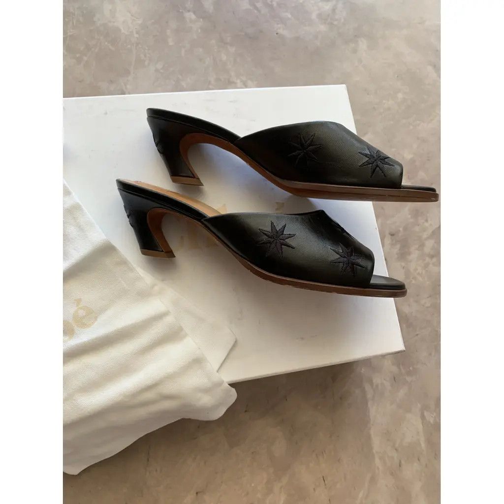 Chloe o1loc1c0325 CHC23 Oli Mules in Black Size US 11 / IT 41 - 3 Thumbnail