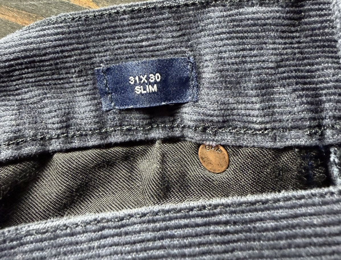 Gap Gap Slim Navy Blue Corduroy Pants Size US 31 - 7 Thumbnail