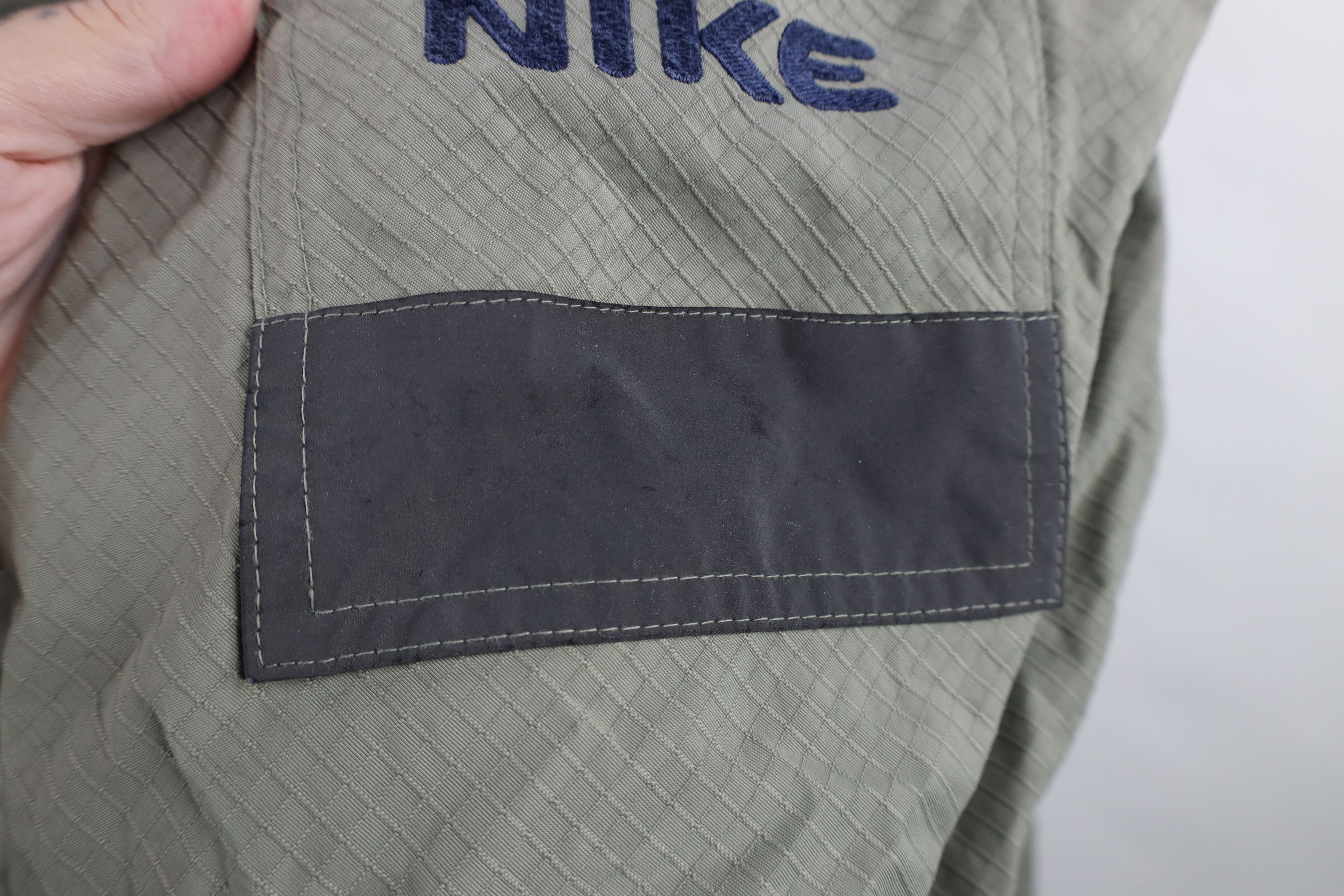Nike Vintage Nike Swoosh Reflective Ripstop Anorak Jacket Green Size US XXL / EU 58 / 5 - 5 Thumbnail
