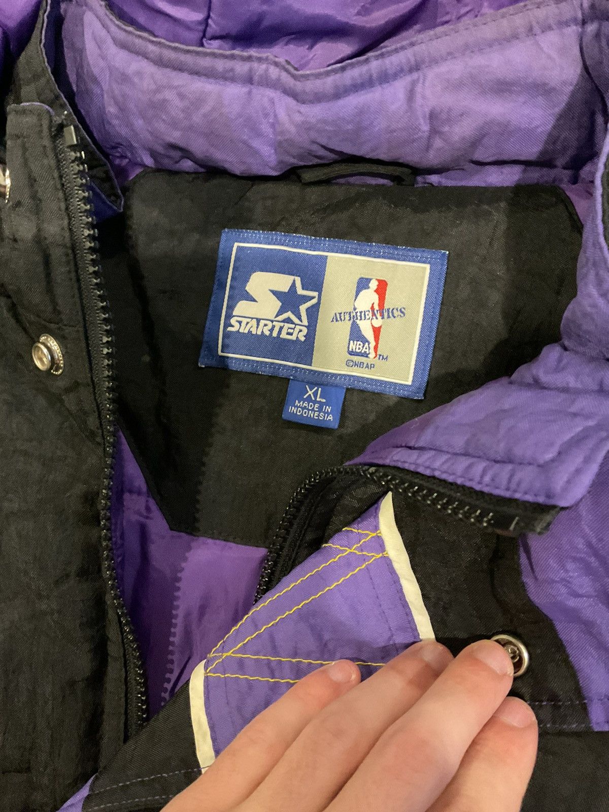 NBA × Vintage Vintage Starter Los Angeles Lakers nba puffer Size US XL / EU 56 / 4 - 4 Thumbnail
