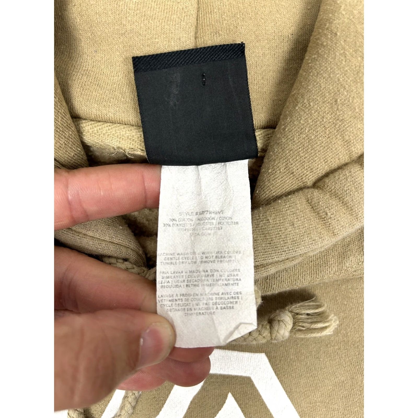 RVCA RVCA Shirt Mens M Tan Sand Hoodie Sweatshirt Hooded 75x26 Inches Size US M / EU 48-50 / 2 - 7 Thumbnail