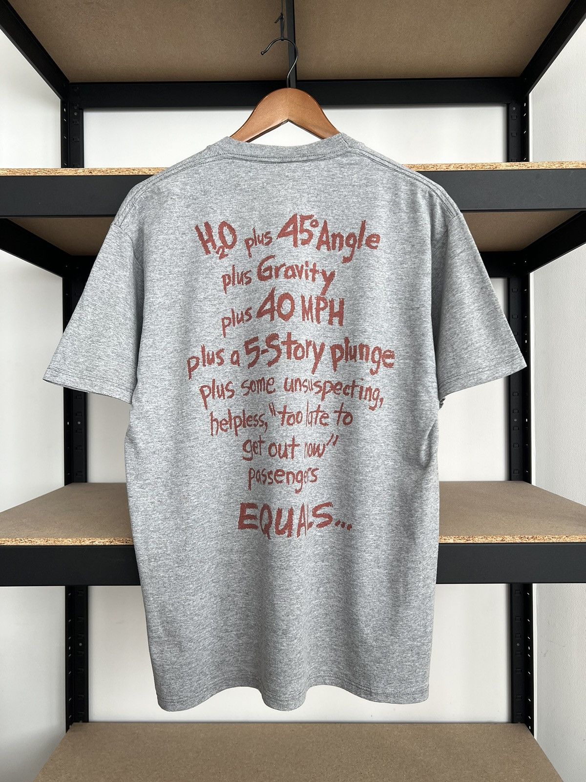 Disney Vintage 90s Disney Splash Mountain Cartoon Gray T-shirt Size US L / EU 52-54 / 3 - 2 Thumbnail