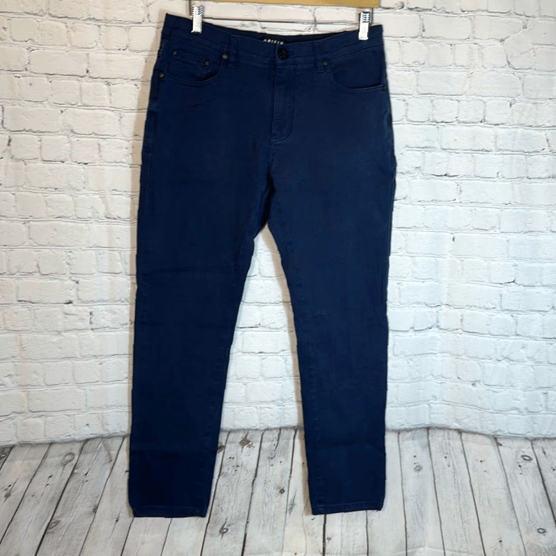 Vintage Origin Jeans Mens 31 Blue Jeans Straight Leg Stretch W31 L30 Size US 31 - 2 Thumbnail