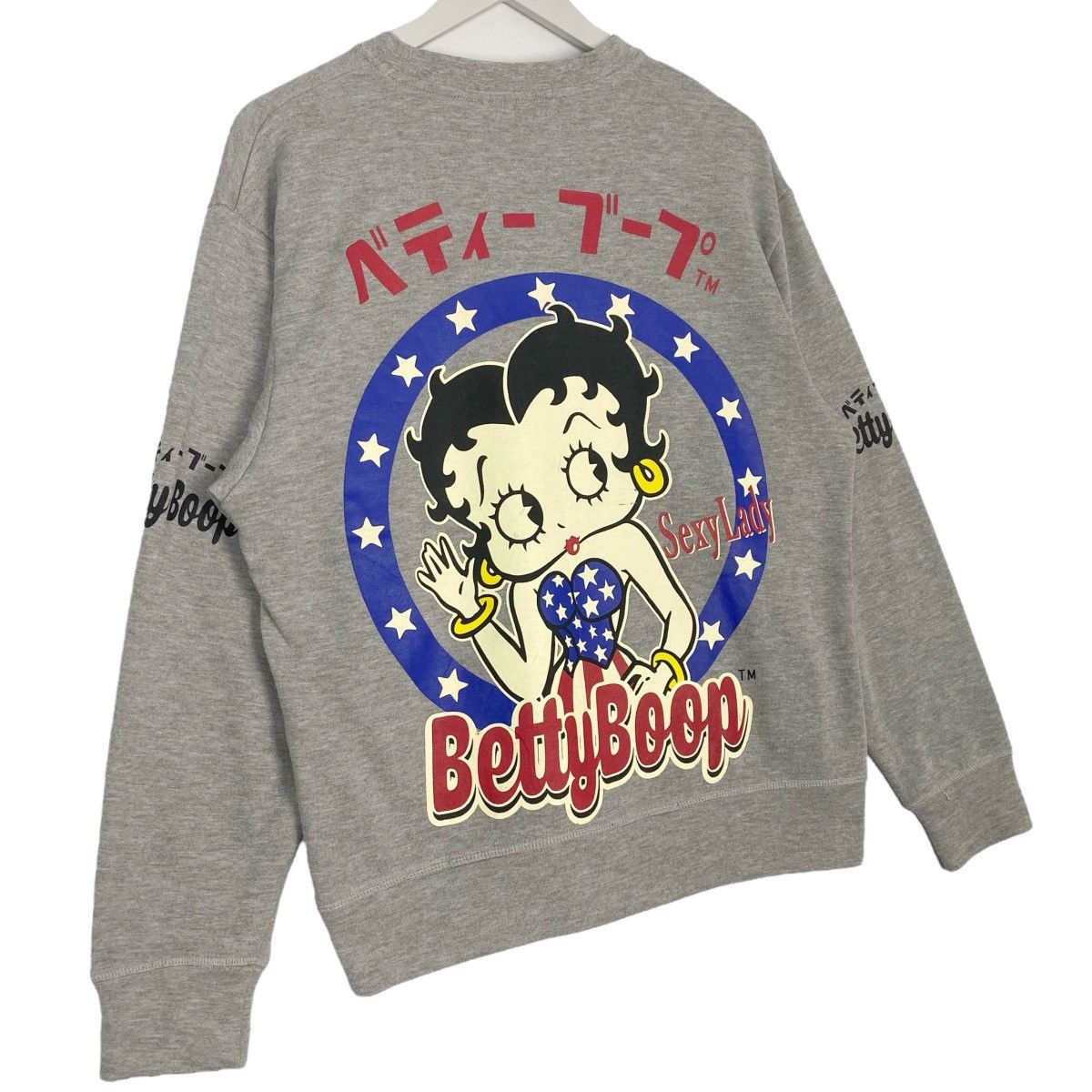 Vintage Vintage Betty Boop Sweatshirt Crewneck Light Grey Size M Size M / US 6-8 / IT 42-44 - 7 Thumbnail