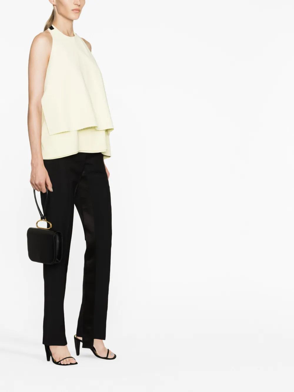Jil Sander o1y1025 Blouse in Pastel Yellow Size S / US 4 / IT 40 - 2 Thumbnail