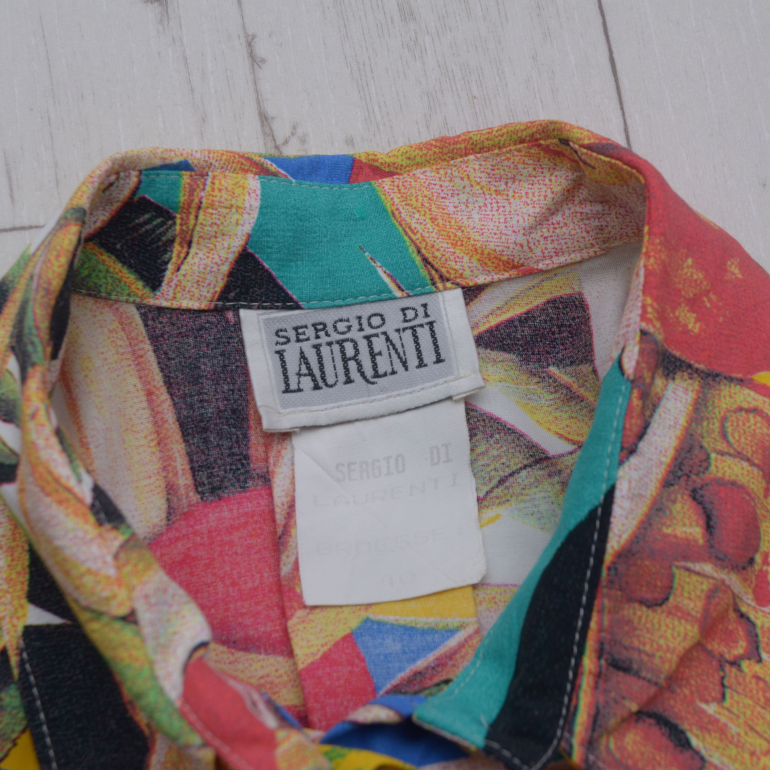 Designer × Vintage Vintage Sergio DI Llaurenti Hawaii Viscose Shirt Blouses Size M / US 6-8 / IT 42-44 - 7 Thumbnail