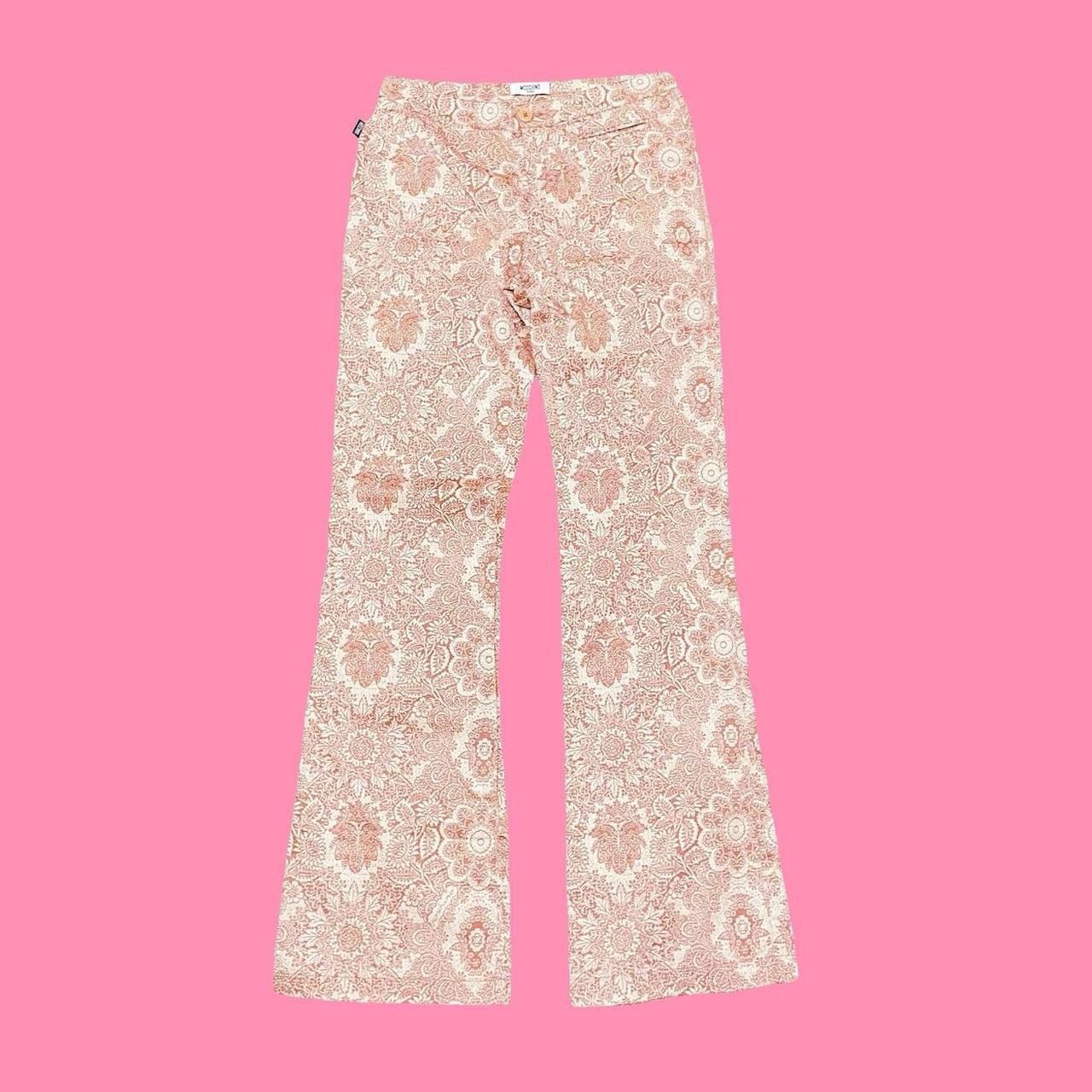 Moschino Y2K Moschino Jeans Floral Print Mid High Waisted Pants Size 30" / US 8 / IT 44 - 1 Thumbnail